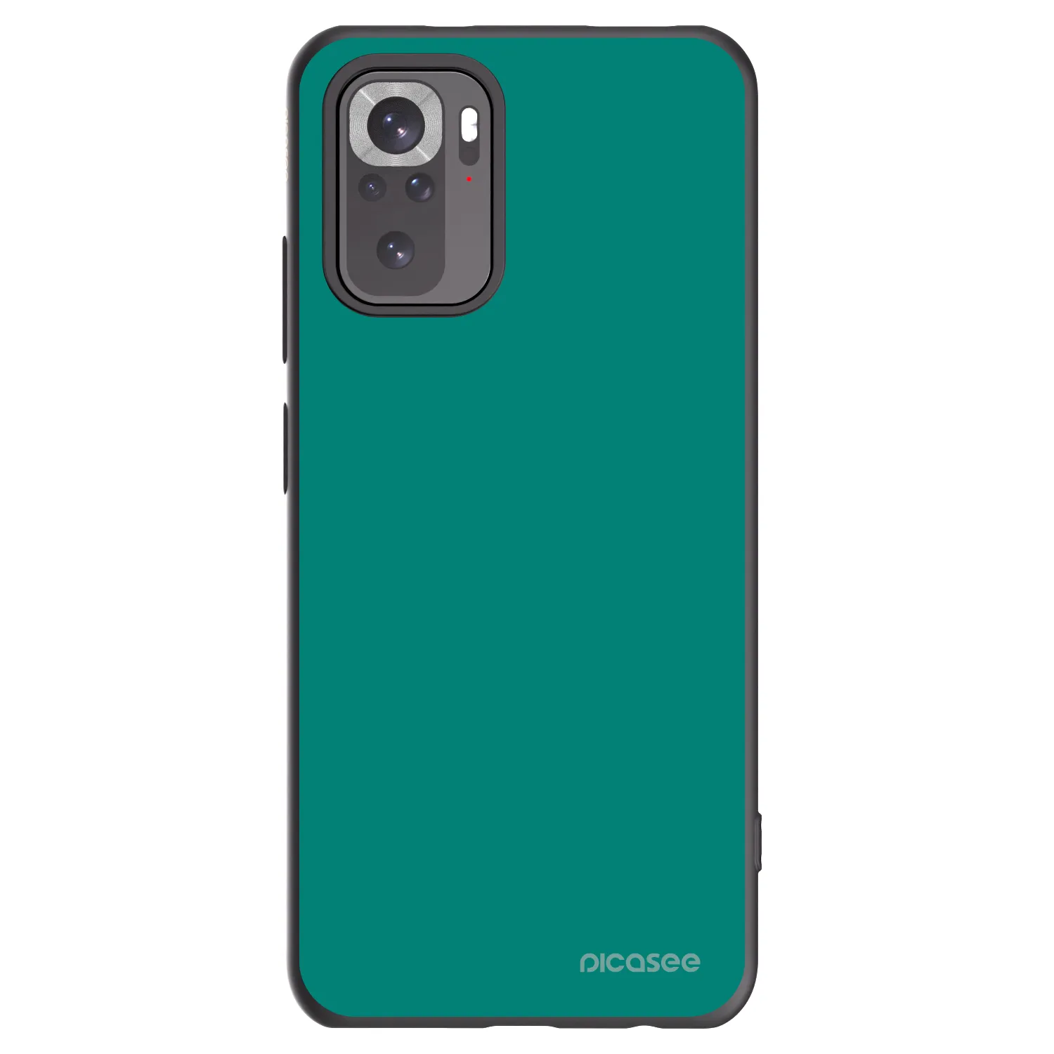 Picasee silikonový černý obal pro Xiaomi Redmi Note 10 - Emerald Mist