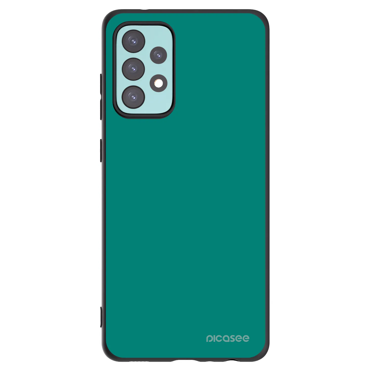Picasee silikonový černý obal pro Samsung Galaxy A72 A725F - Emerald Mist