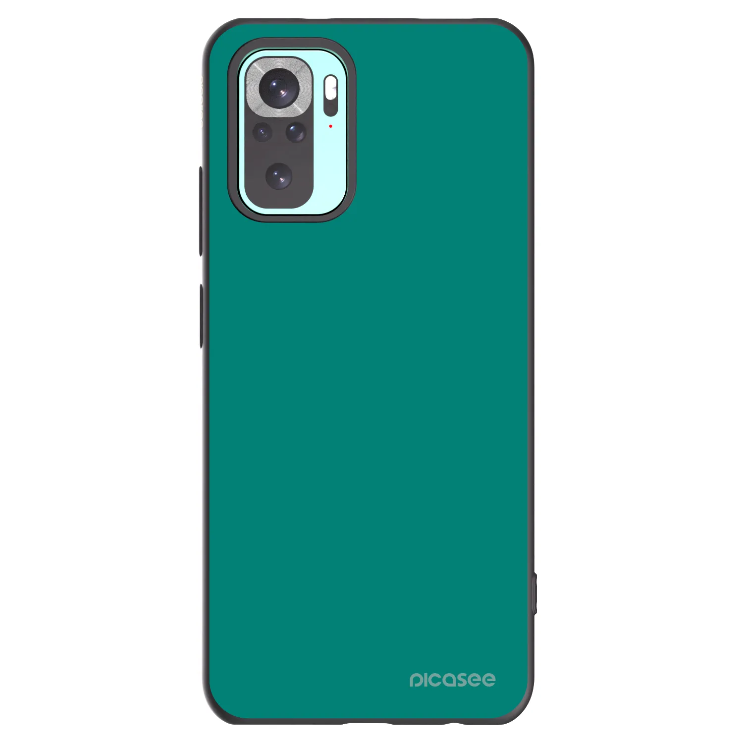 Picasee silikonový černý obal pro Xiaomi Redmi Note 10 Pro - Emerald Mist