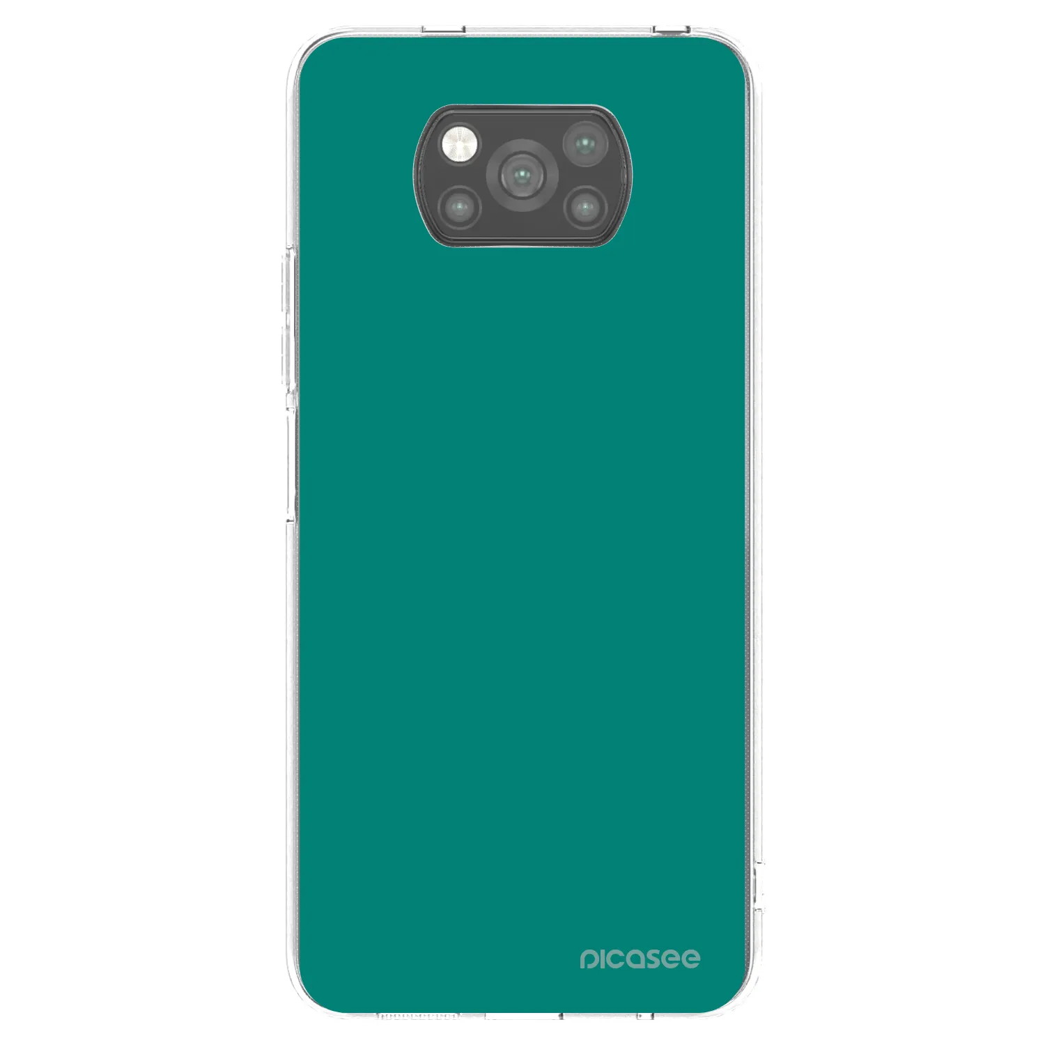 Picasee silikonový černý obal pro Xiaomi Poco X3 Pro - Emerald Mist