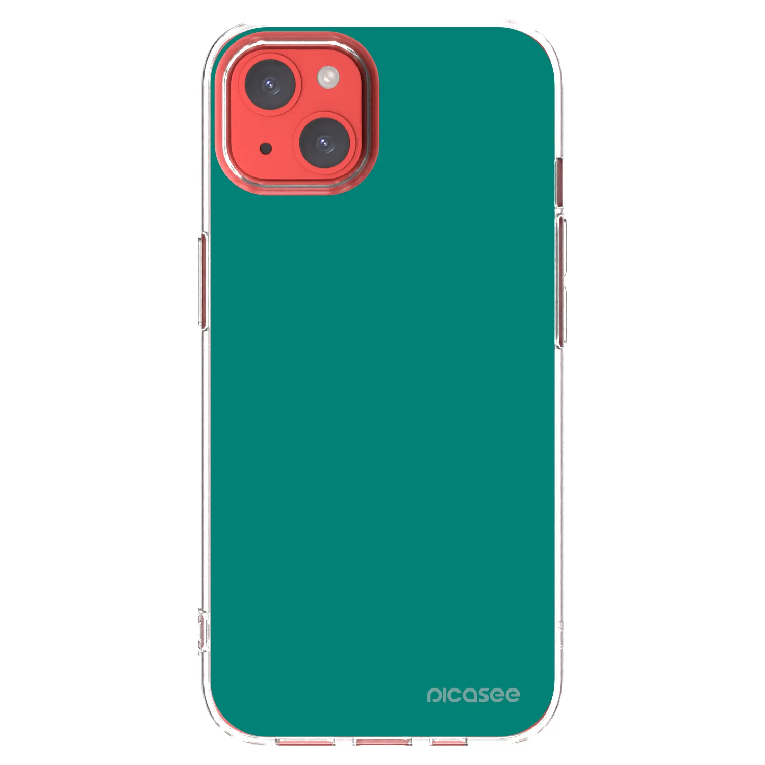 Picasee silikonový průhledný obal pro Apple iPhone 13 - Emerald Mist