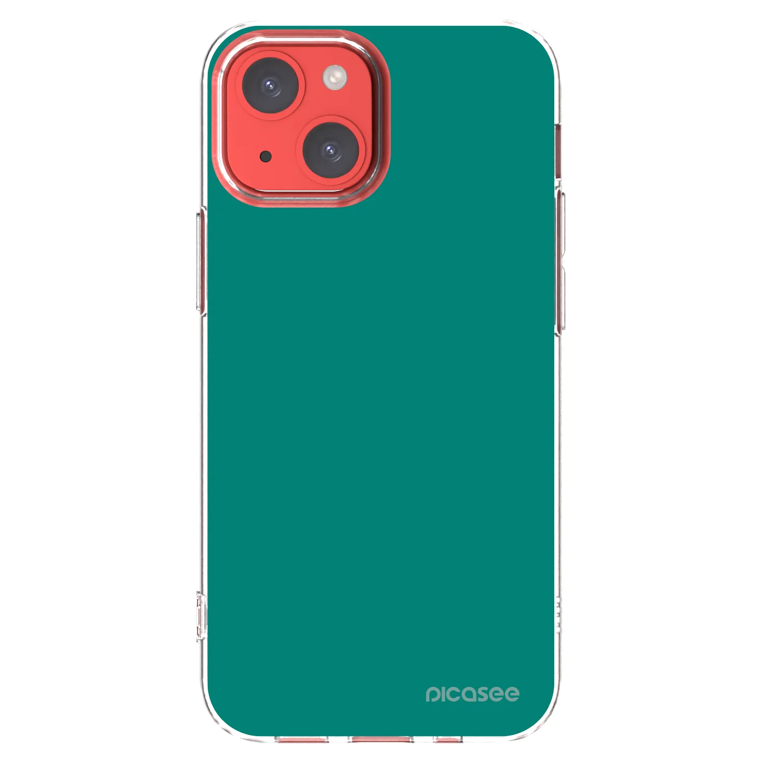 Picasee silikonový průhledný obal pro Apple iPhone 13 mini - Emerald Mist