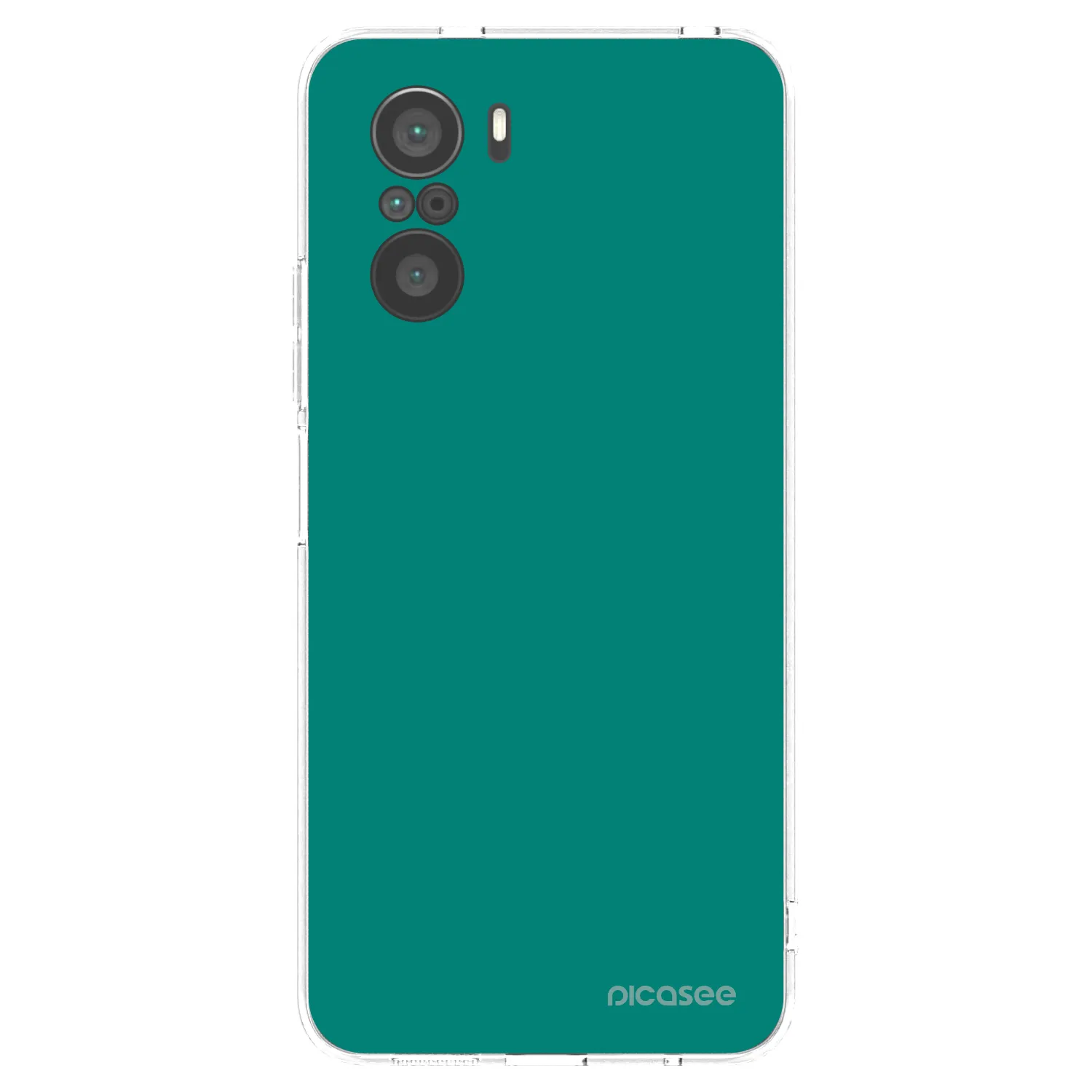 Picasee silikonový průhledný obal pro Xiaomi Poco F3 - Emerald Mist