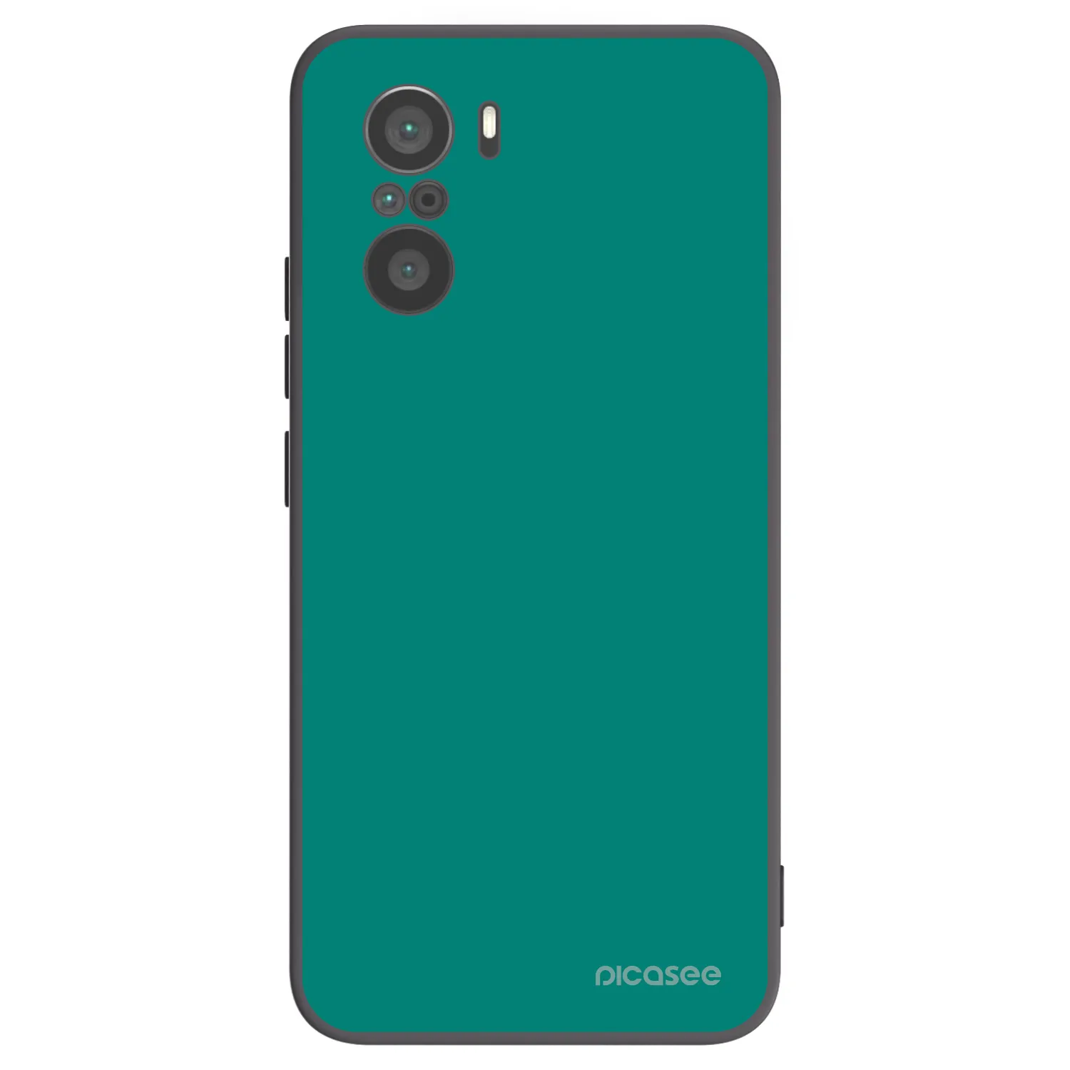 Picasee silikonový černý obal pro Xiaomi Poco F3 - Emerald Mist