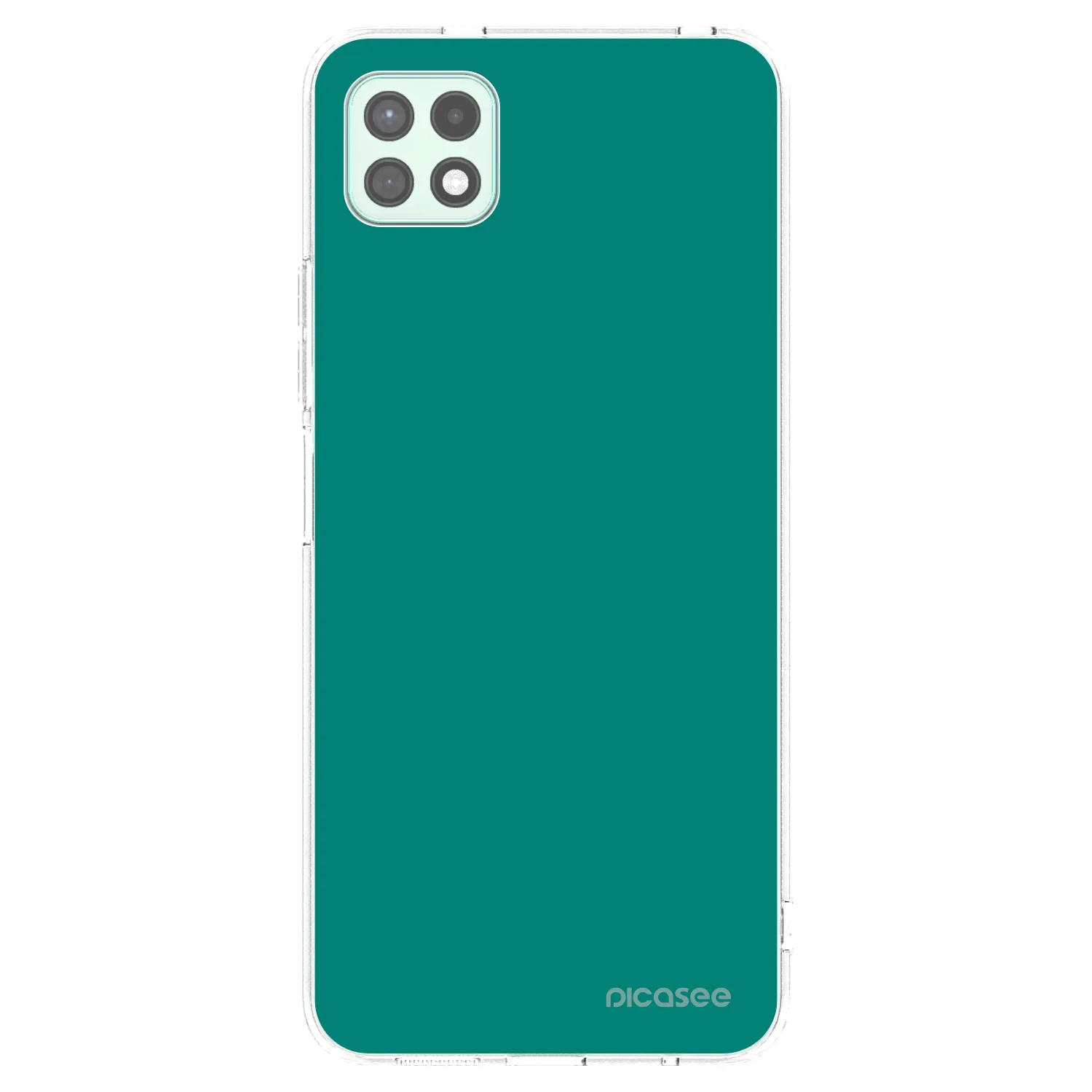 Picasee silikonový průhledný obal pro Samsung Galaxy A22 A226B 5G - Emerald Mist