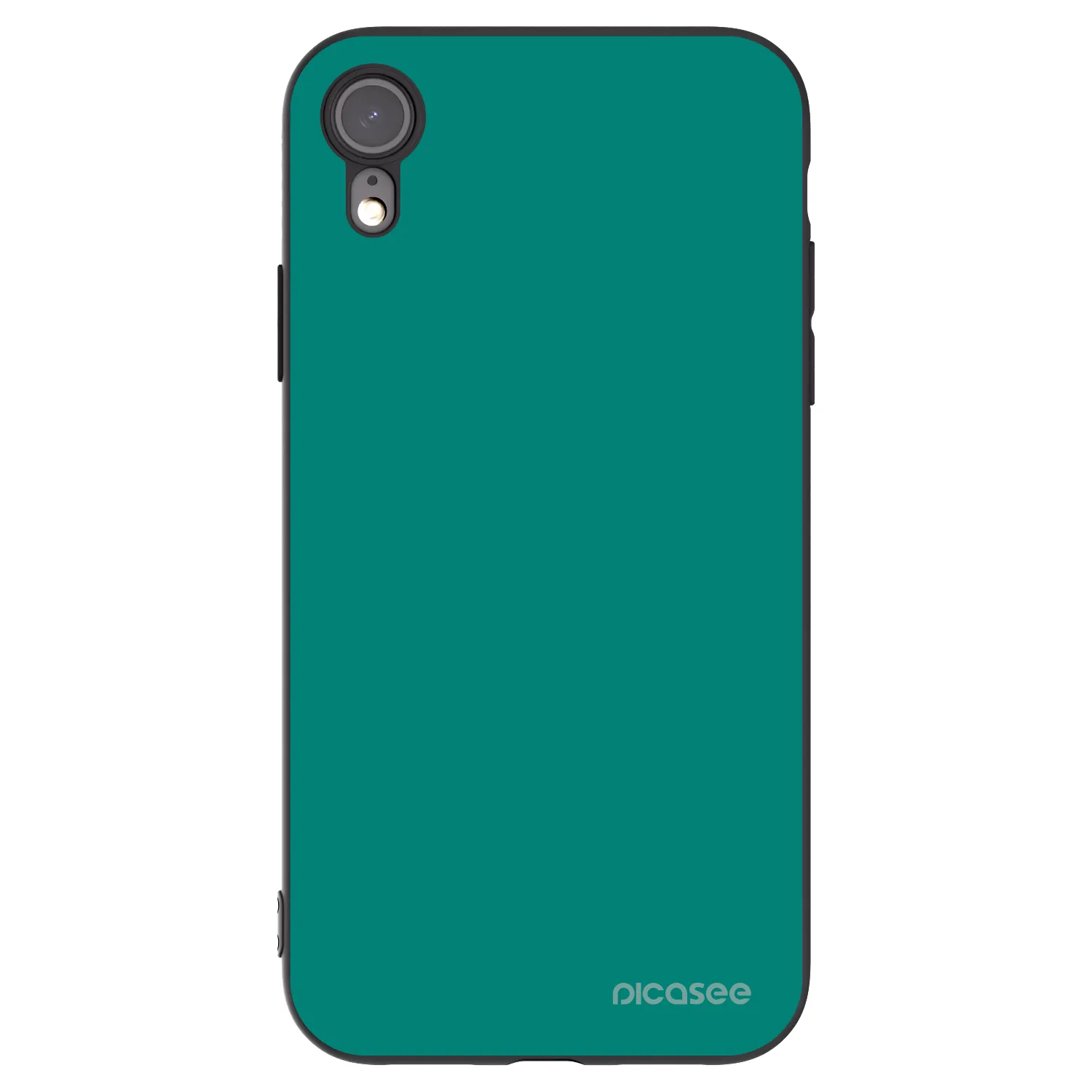 Picasee silikonový černý obal pro Apple iPhone XR - Emerald Mist