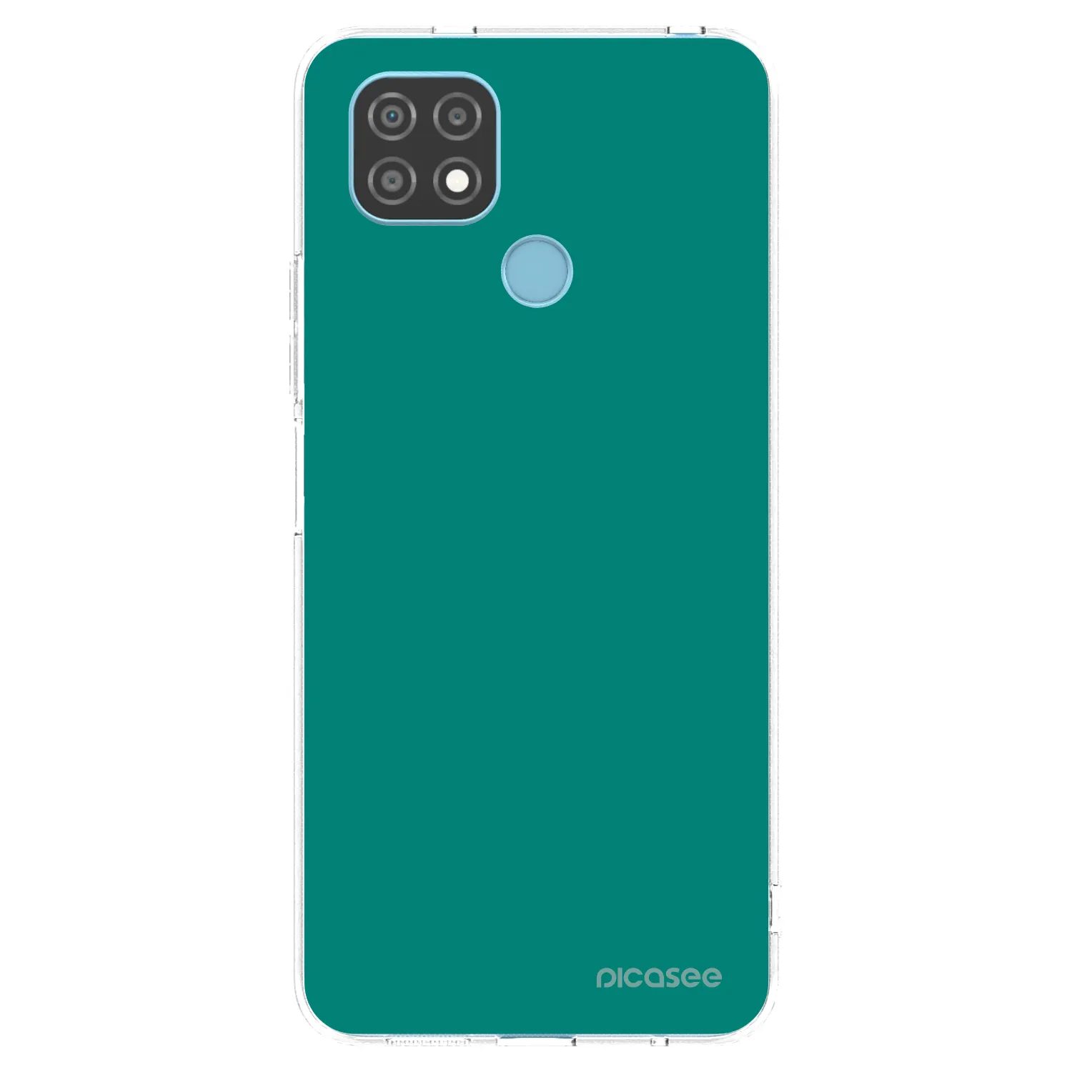 Picasee silikonový průhledný obal pro Realme C21 - Emerald Mist
