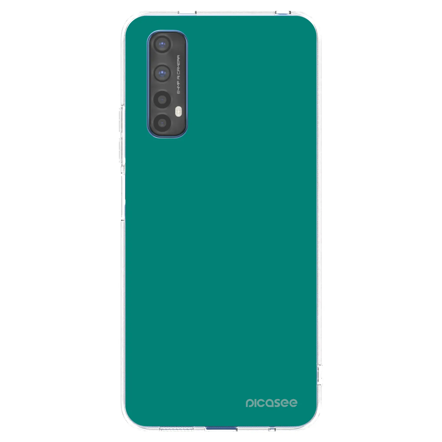 Picasee silikonový průhledný obal pro Realme 7 - Emerald Mist