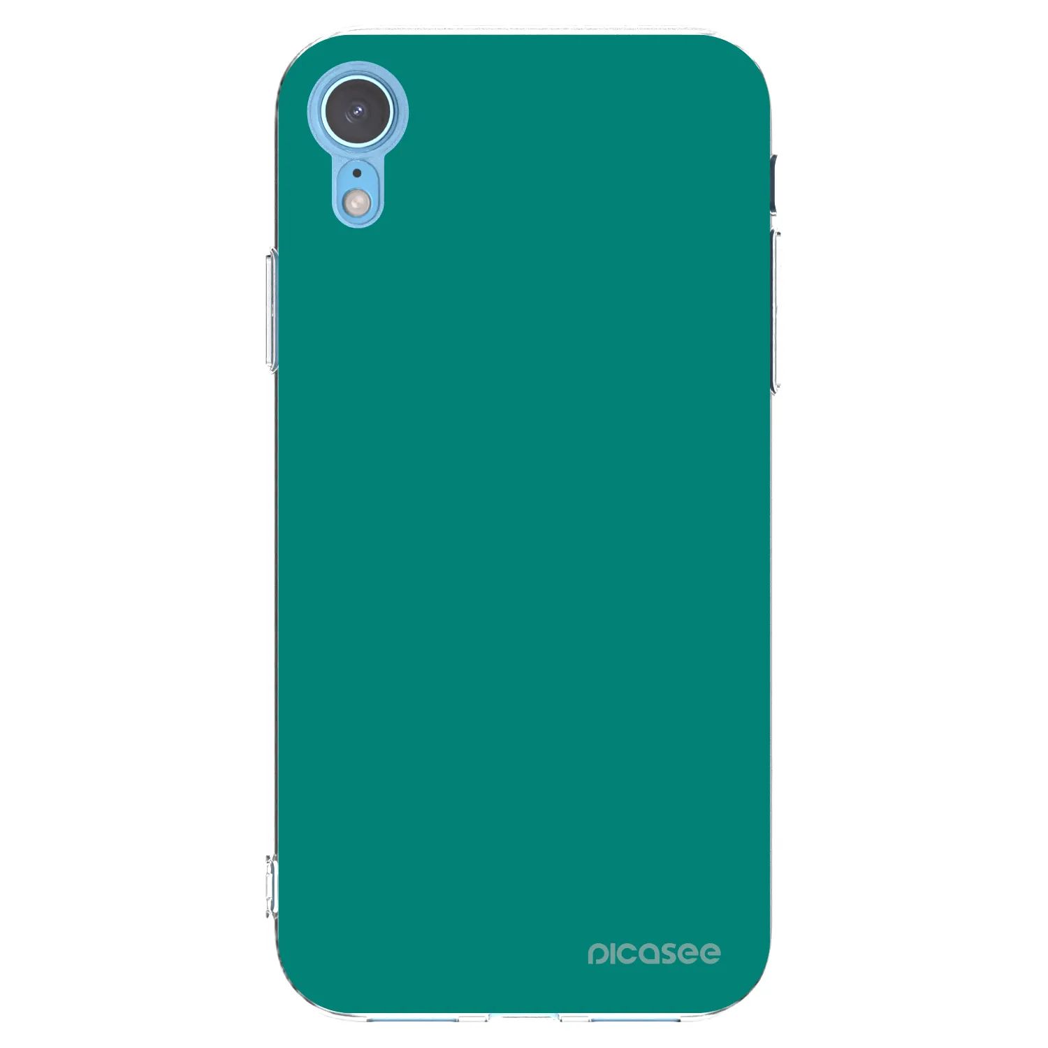 Picasee silikonový průhledný obal pro Apple iPhone XR - Emerald Mist