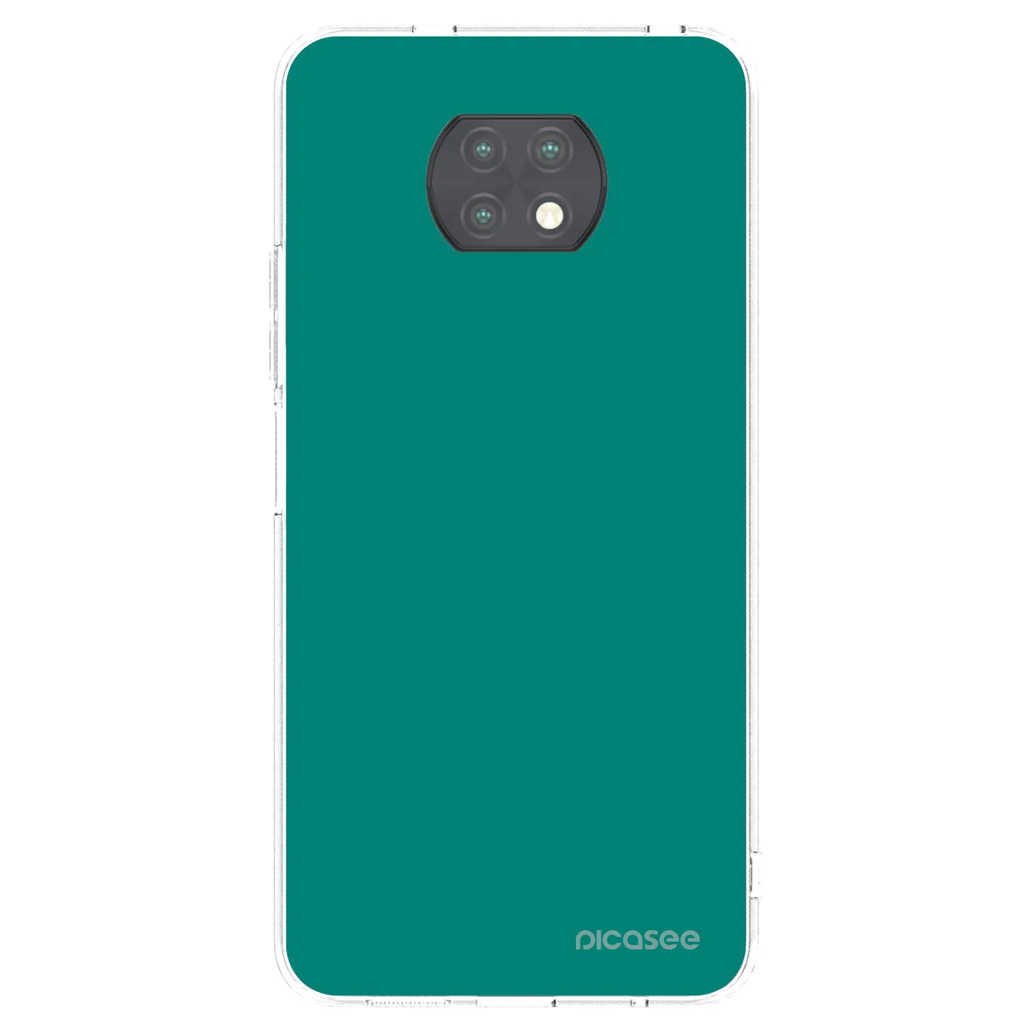 Picasee silikonový průhledný obal pro Xiaomi Redmi Note 9T - Emerald Mist