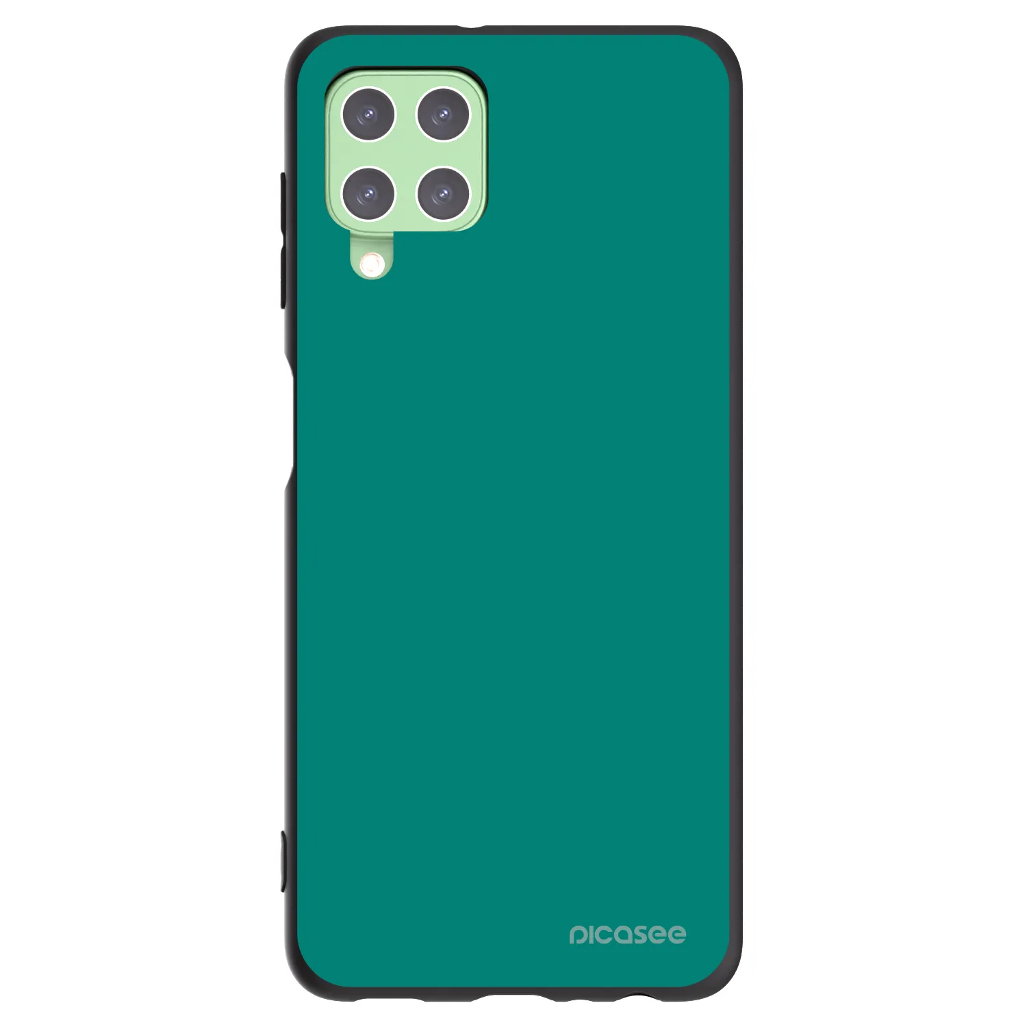 Picasee silikonový černý obal pro Samsung Galaxy A22 A225F 4G - Emerald Mist