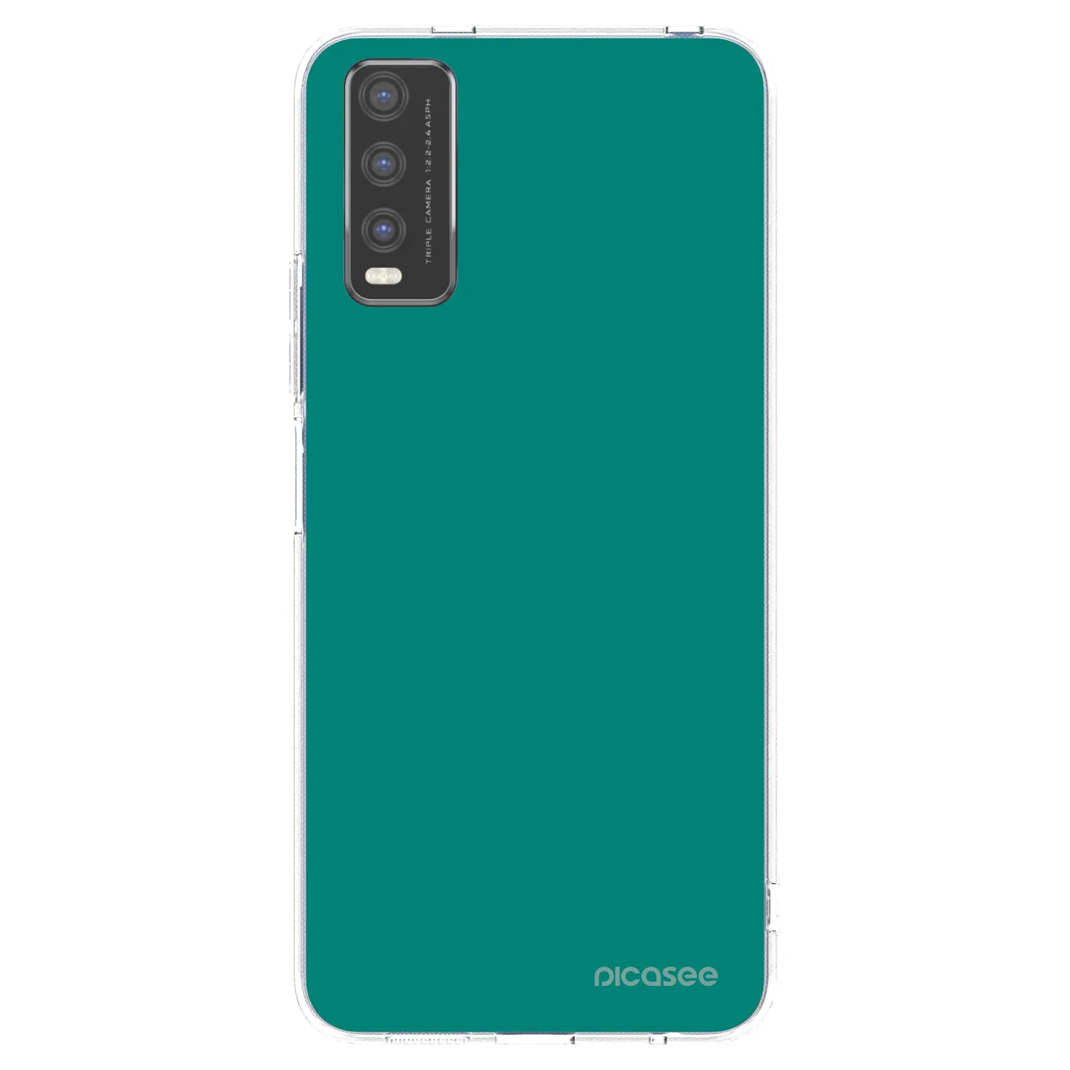 Picasee silikonový průhledný obal pro Vivo Y20s - Emerald Mist