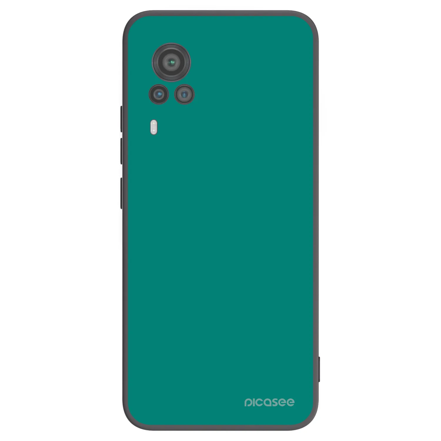 Picasee silikonový černý obal pro Vivo X60 Pro 5G - Emerald Mist