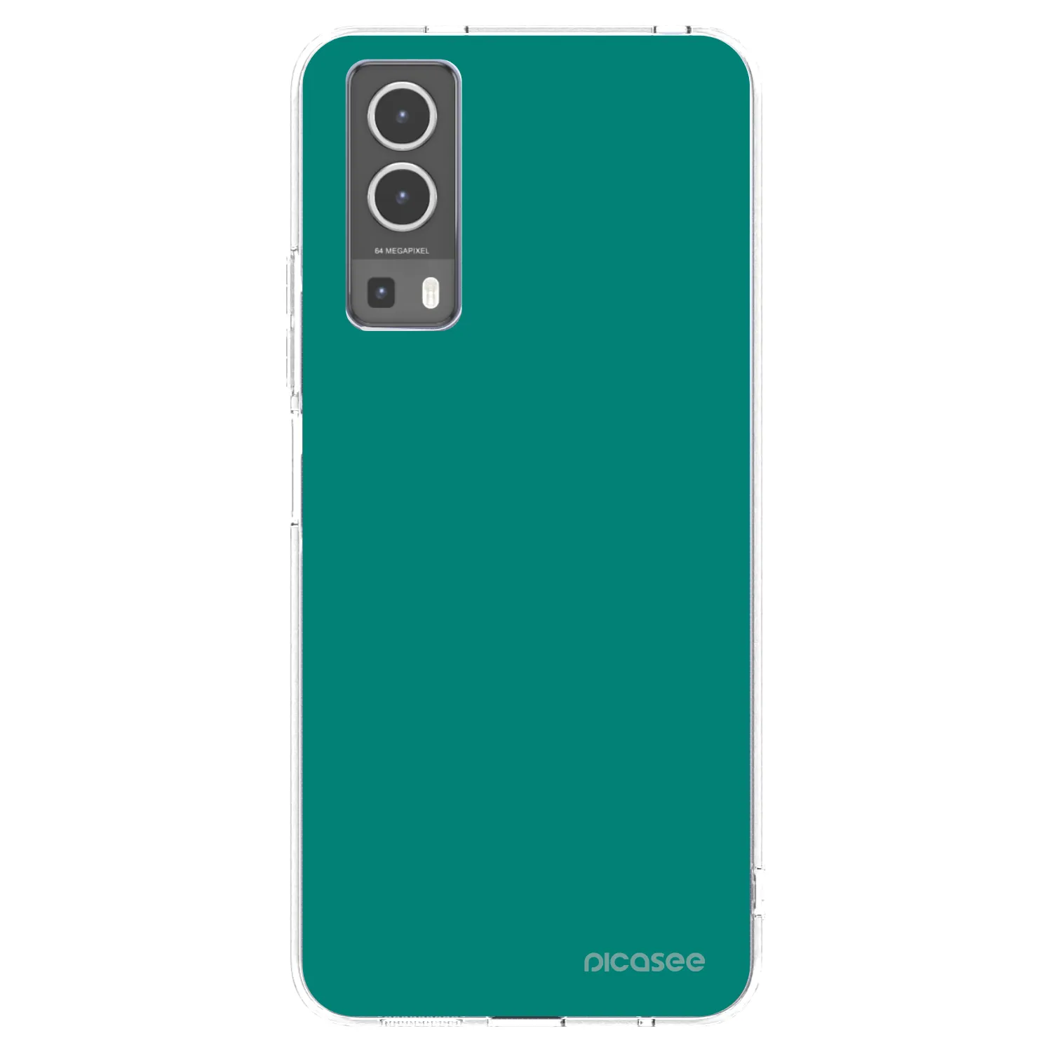Picasee silikonový průhledný obal pro Vivo Y72 5G - Emerald Mist
