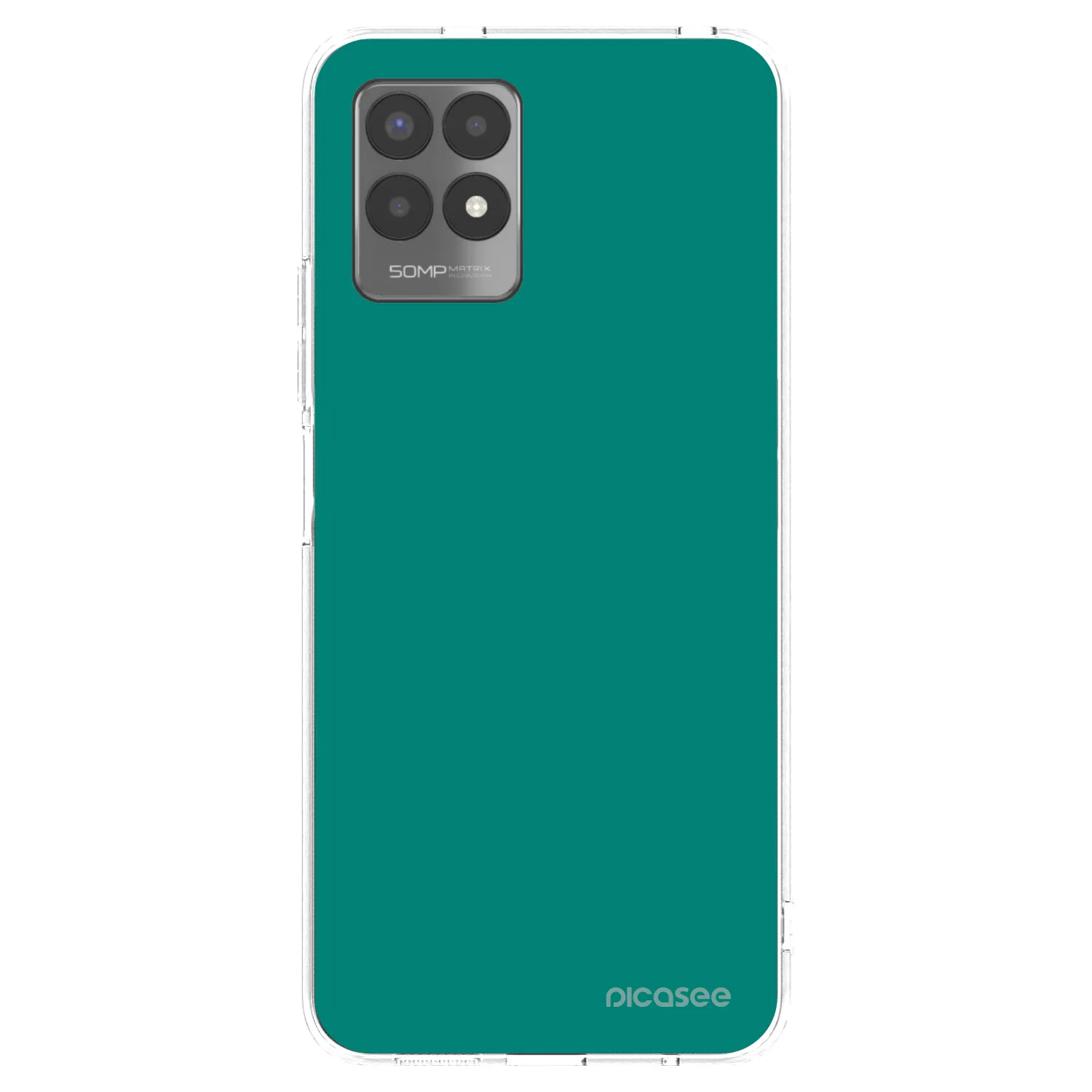 Picasee silikonový průhledný obal pro Realme 8i - Emerald Mist