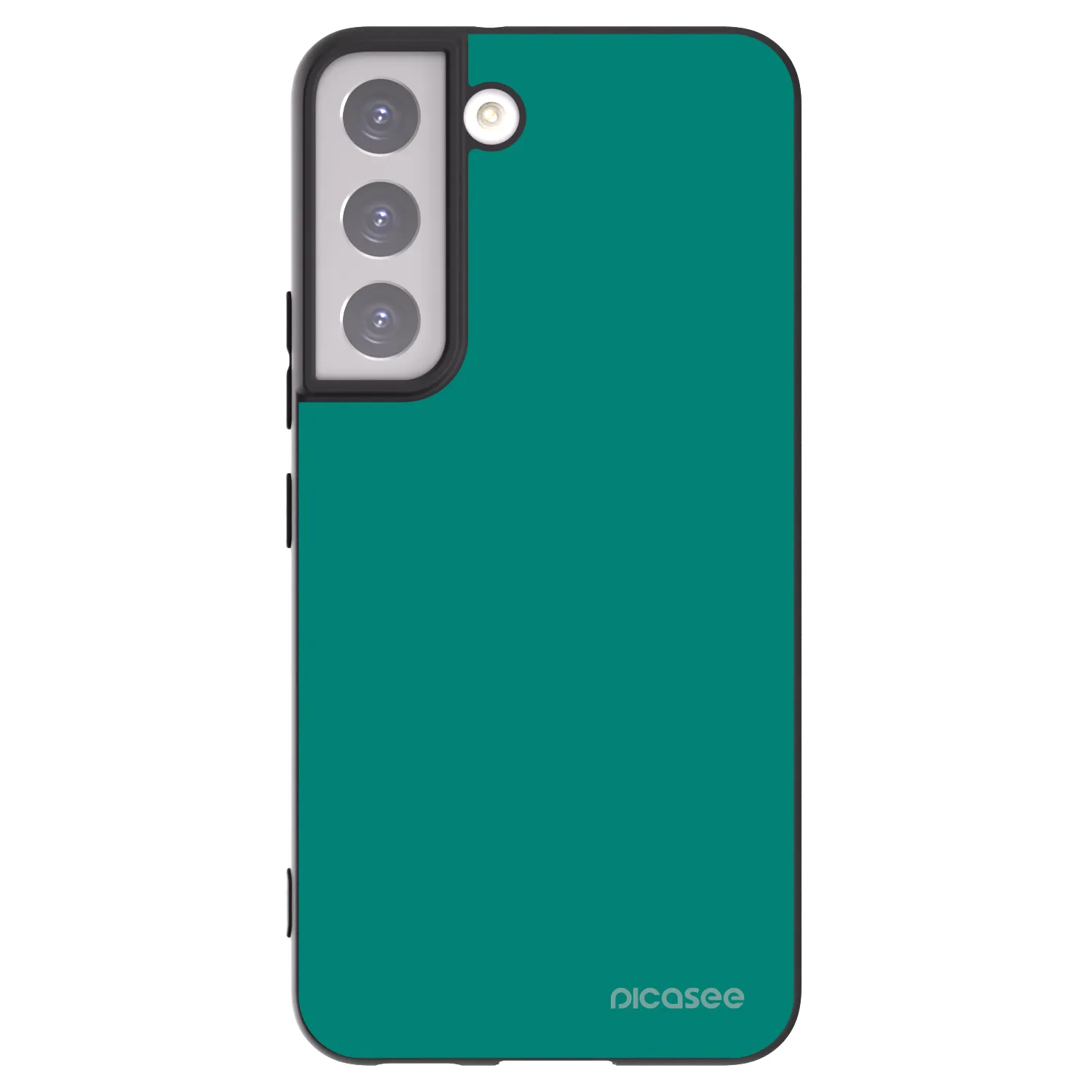 Picasee silikonový černý obal pro Samsung Galaxy S22 5G - Emerald Mist