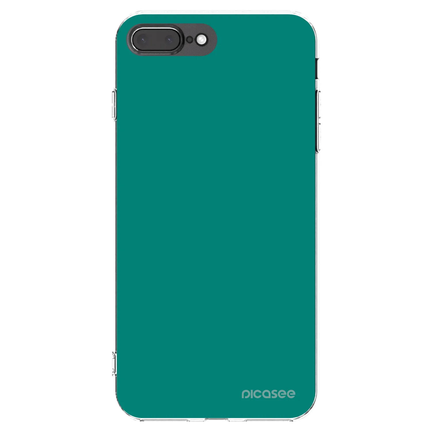 Picasee silikonový průhledný obal pro Apple iPhone 7 Plus - Emerald Mist