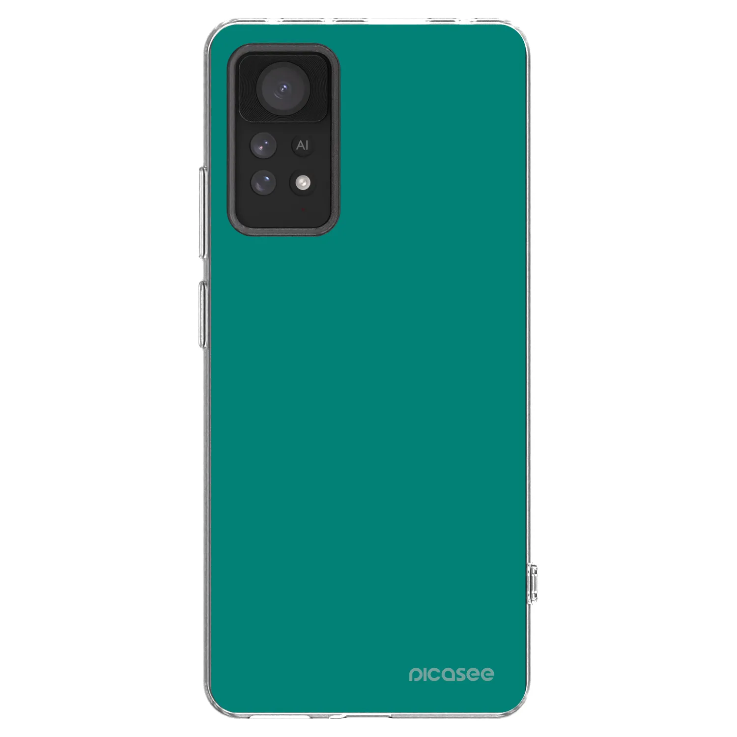 Picasee silikonový průhledný obal pro Xiaomi Redmi Note 11 Pro - Emerald Mist