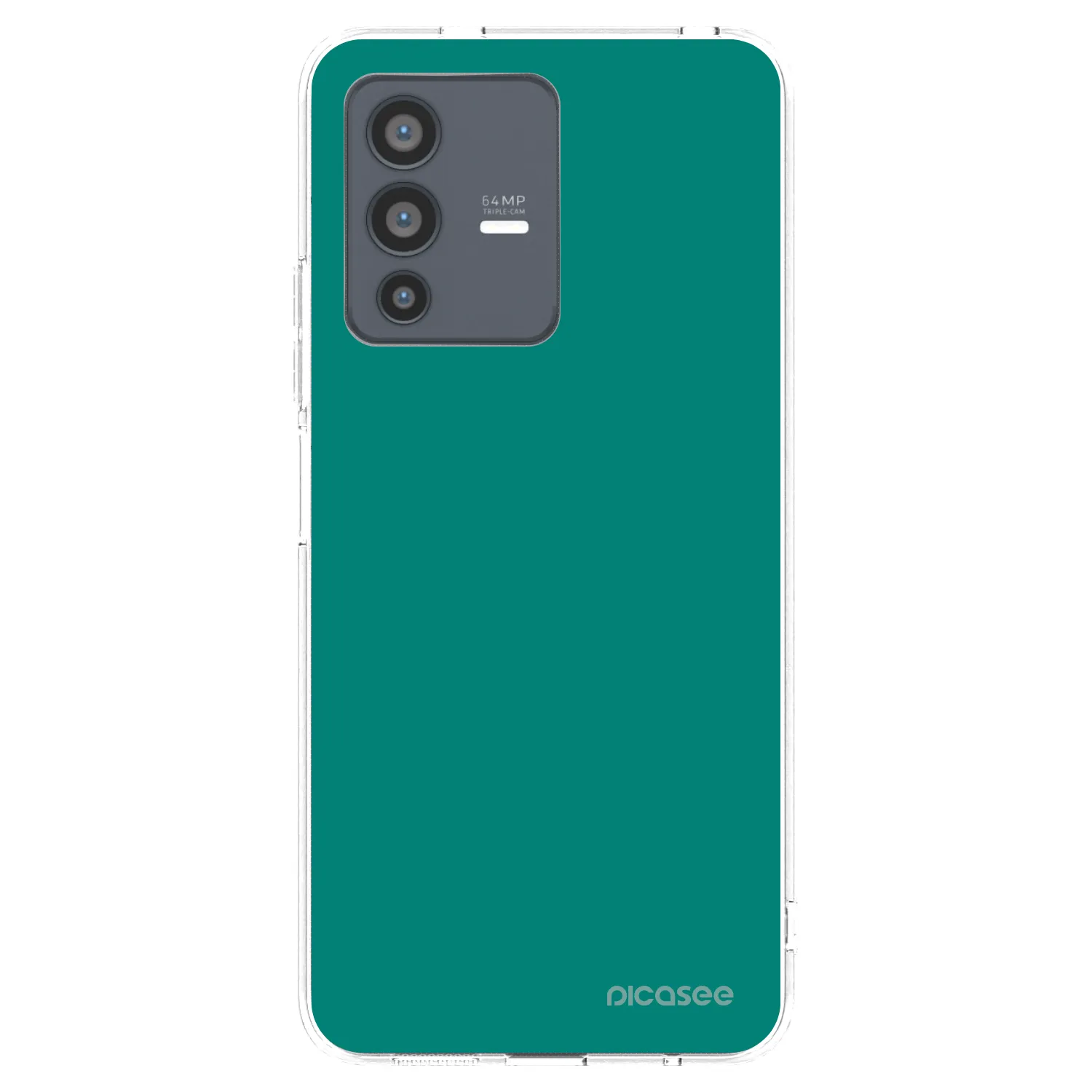Picasee silikonový průhledný obal pro Vivo V23 5G - Emerald Mist