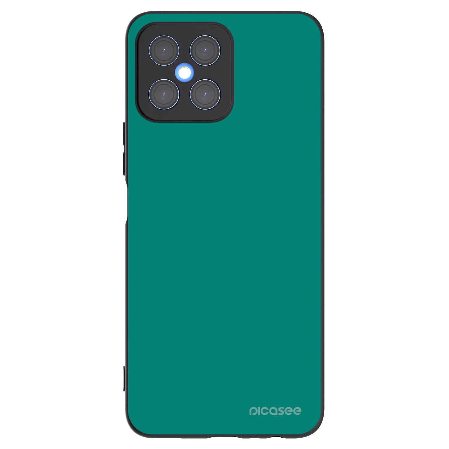 Picasee silikonový černý obal pro Honor X8 4G - Emerald Mist