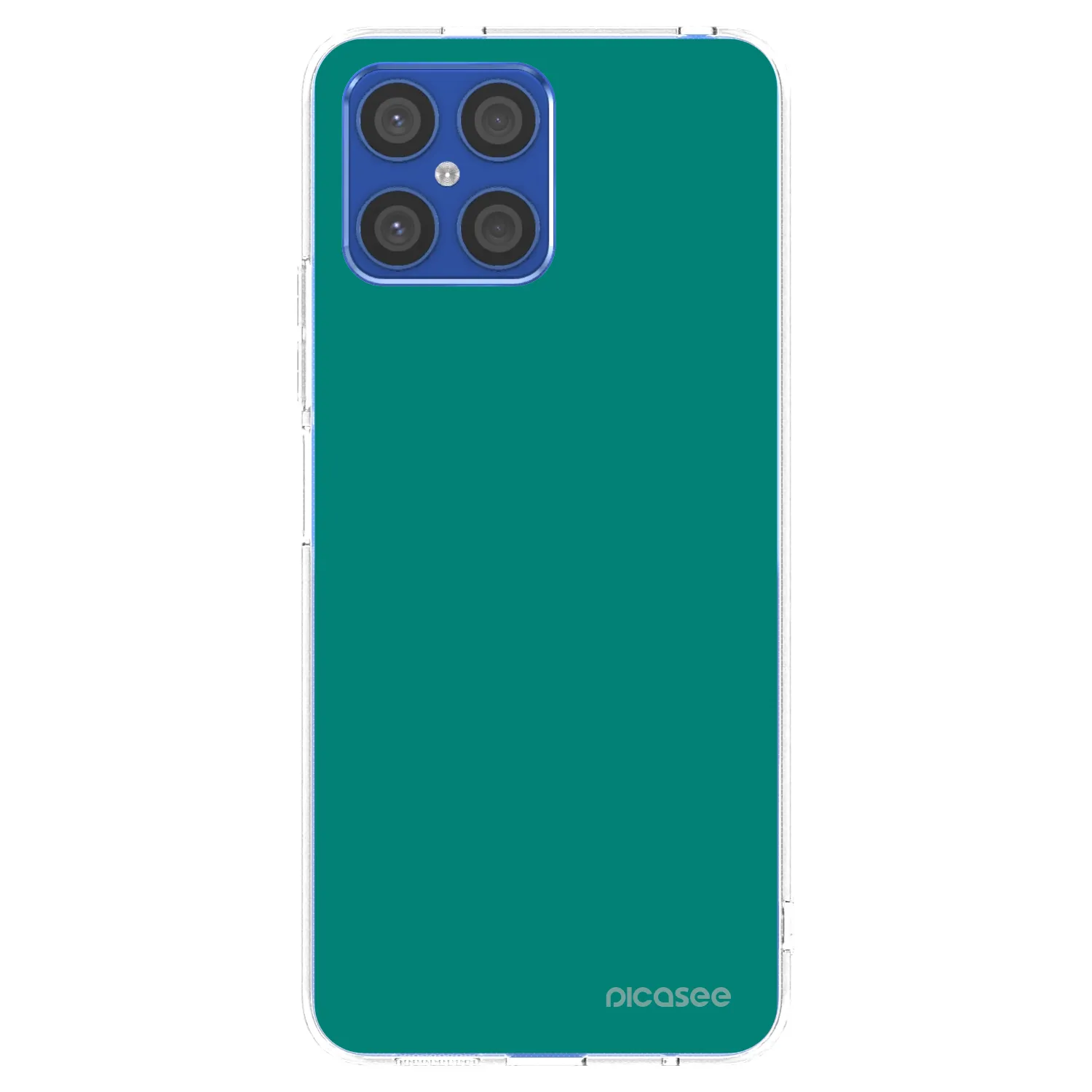 Picasee silikonový průhledný obal pro Honor X8 4G - Emerald Mist