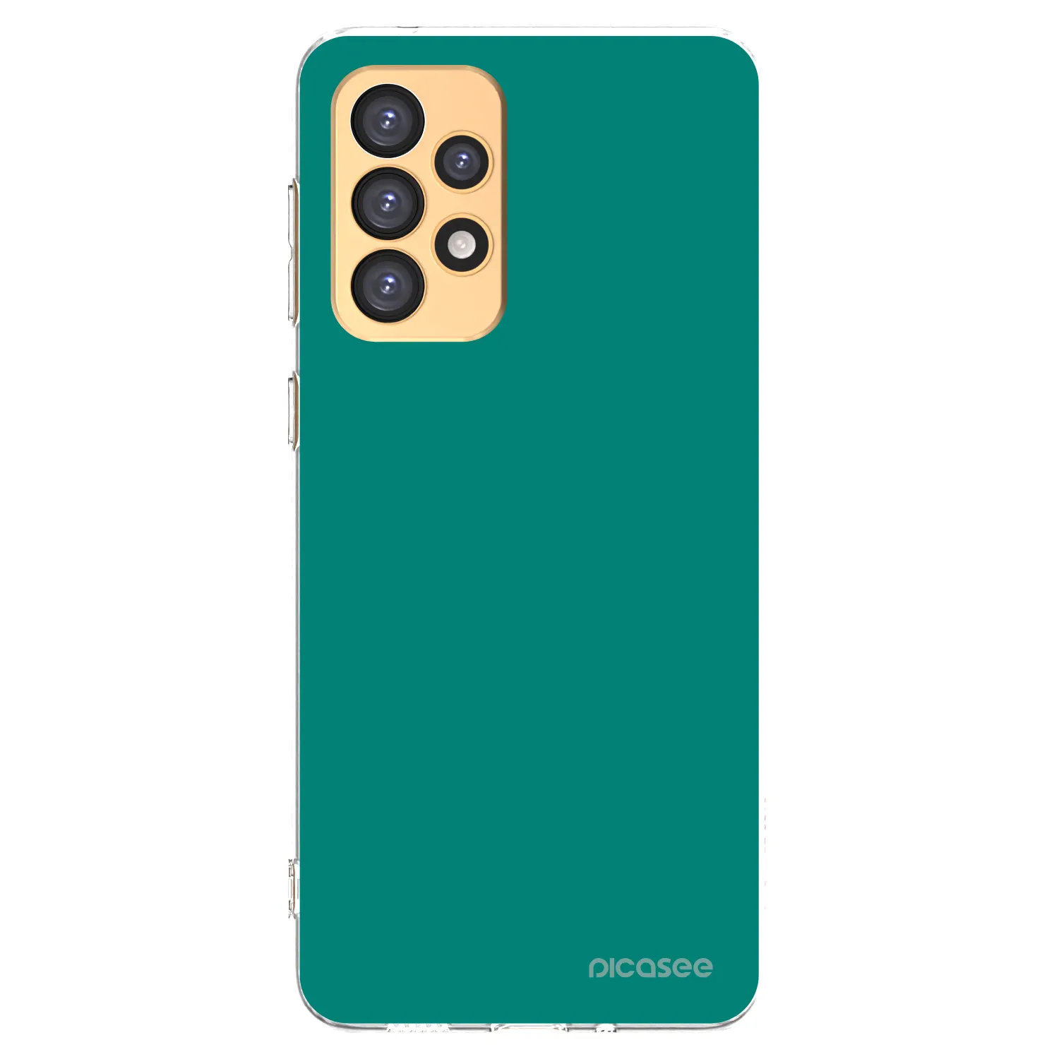 Picasee silikonový průhledný obal pro Samsung Galaxy A33 5G A336 - Emerald Mist