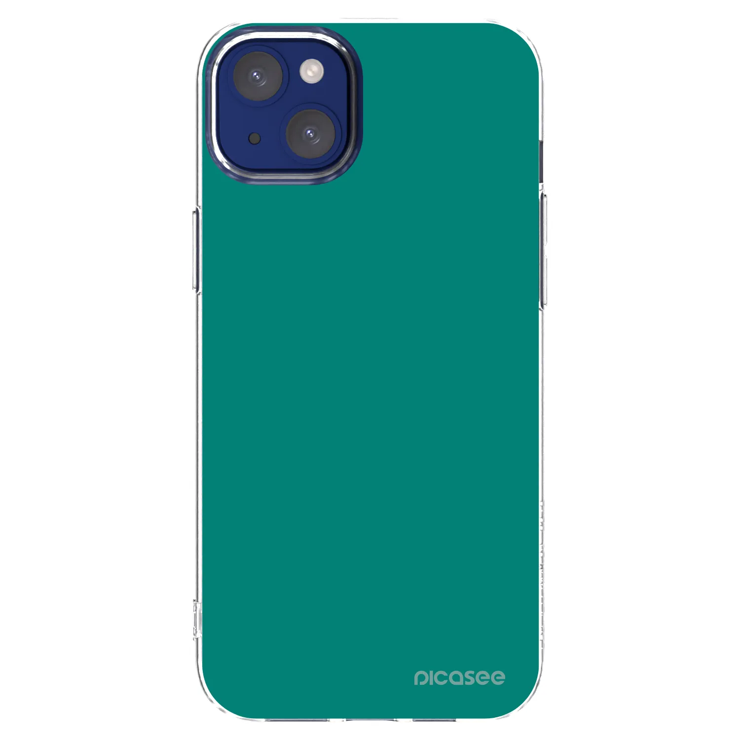 Picasee silikonový průhledný obal pro Apple iPhone 14 Plus - Emerald Mist