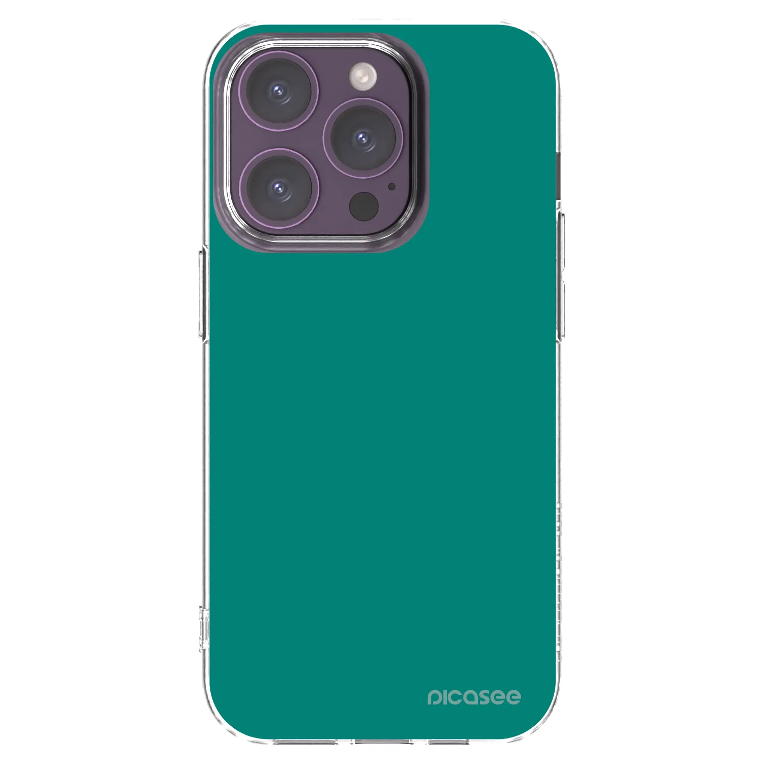 Picasee silikonový průhledný obal pro Apple iPhone 14 Pro - Emerald Mist
