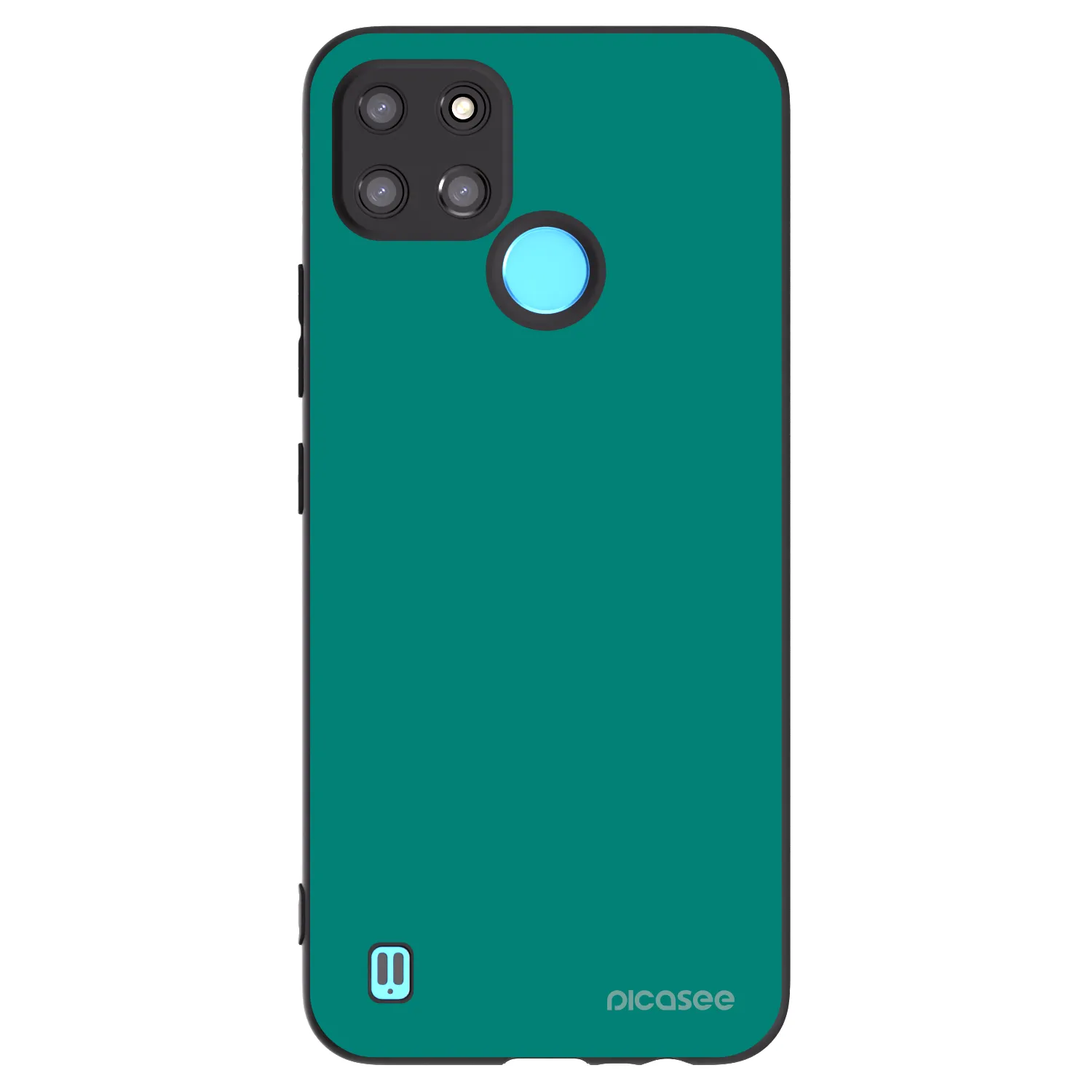 Picasee silikonový černý obal pro Realme C21Y - Emerald Mist