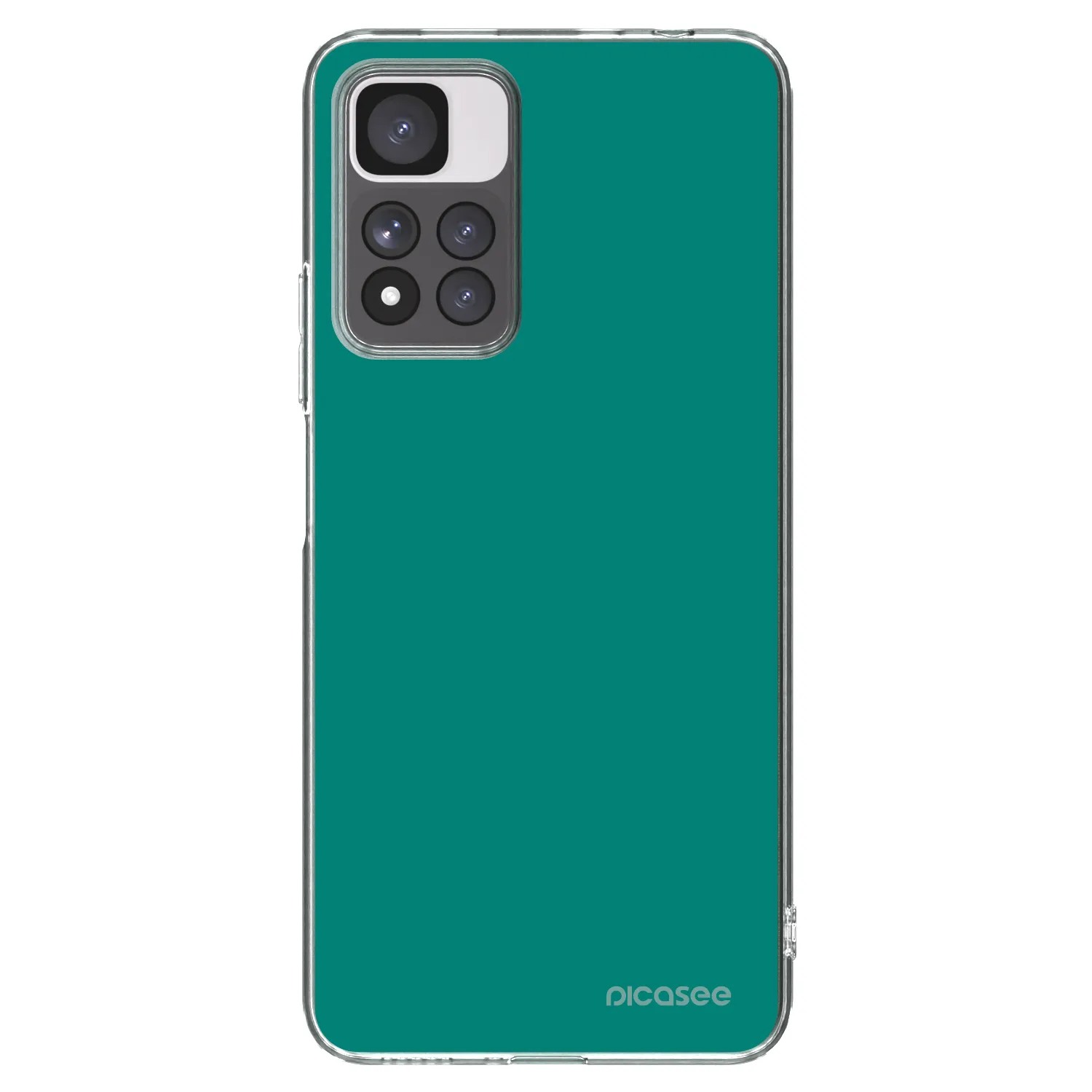 Picasee silikonový průhledný obal pro Xiaomi Redmi Note 11 Pro+ 5G - Emerald Mist