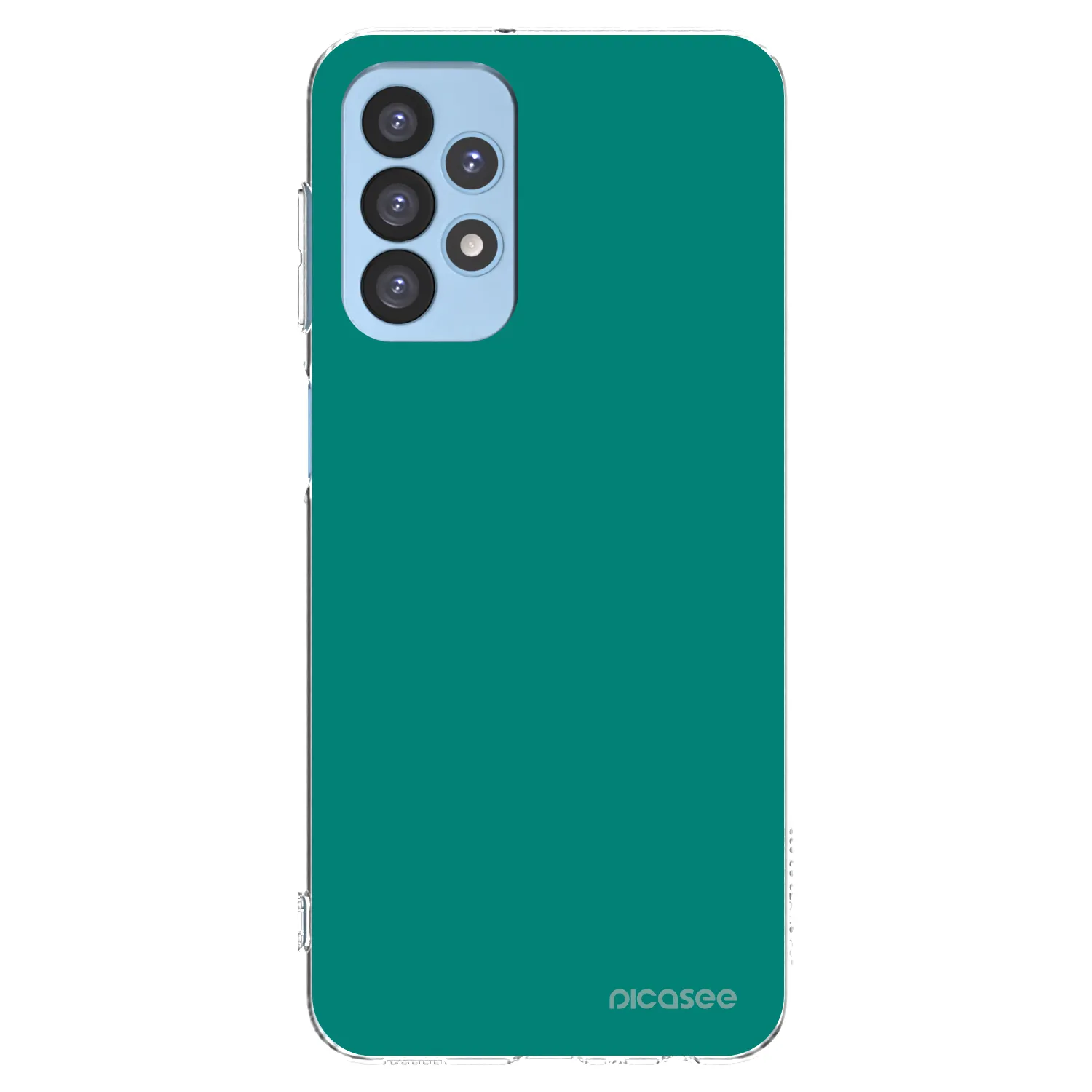 Picasee silikonový průhledný obal pro Samsung Galaxy A23 A235F 4G - Emerald Mist