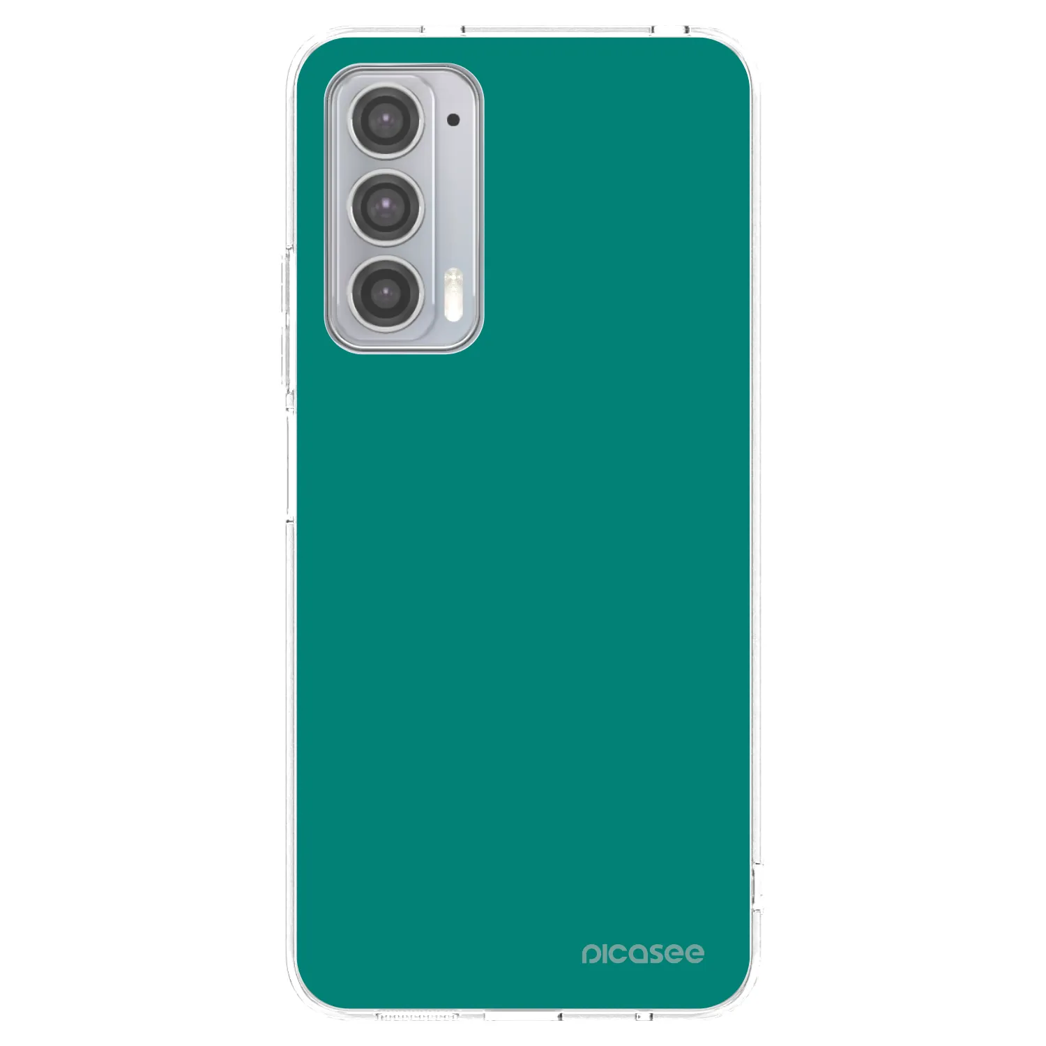 Picasee silikonový průhledný obal pro Motorola Edge 20 - Emerald Mist