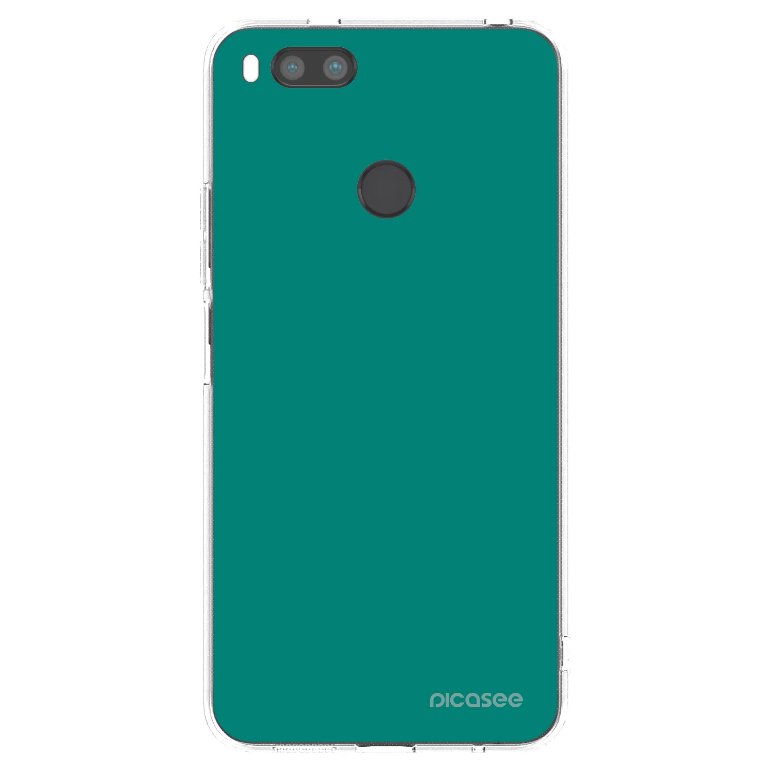 Picasee silikonový průhledný obal pro Xiaomi Redmi A1 - Emerald Mist