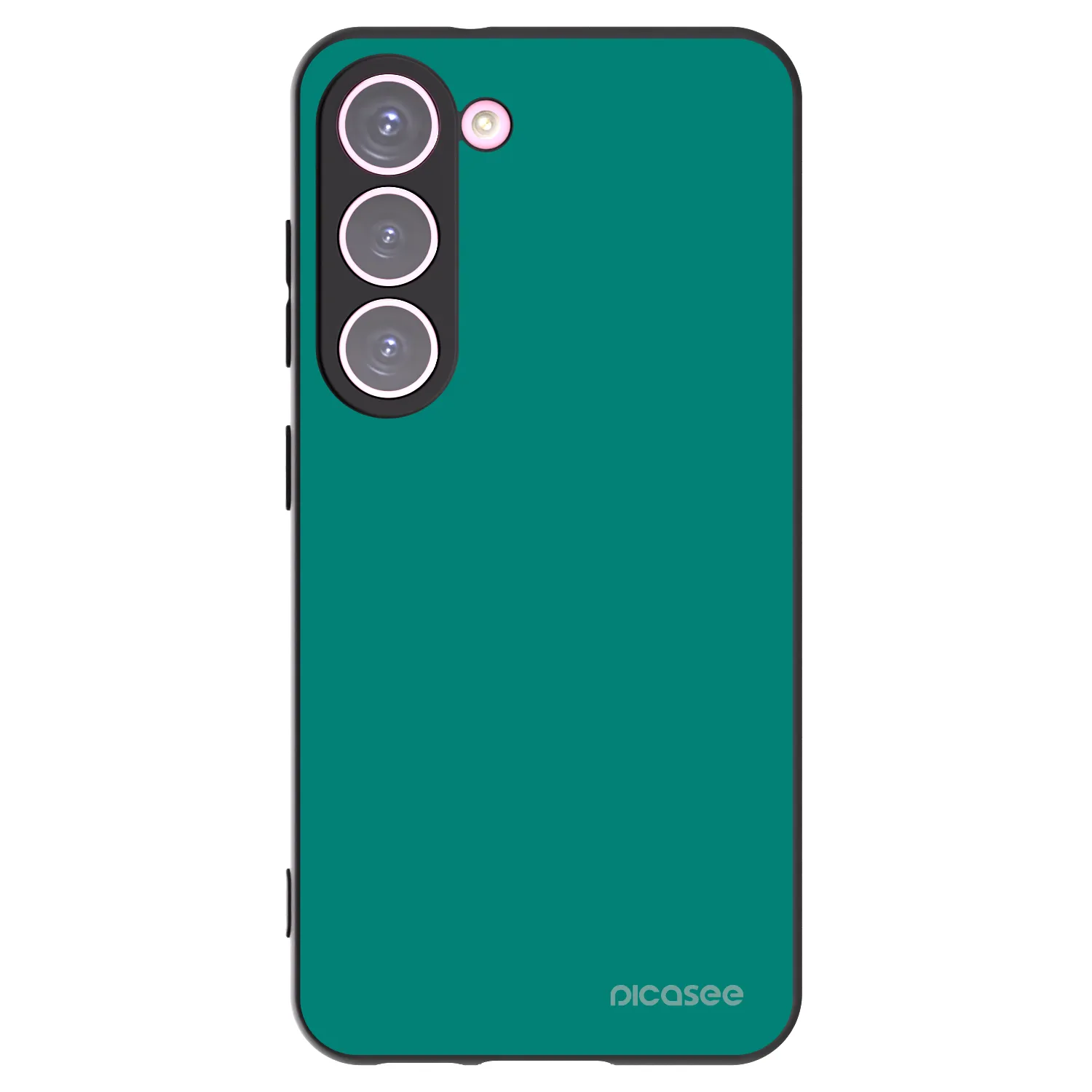Picasee silikonový černý obal pro Samsung Galaxy S23 5G - Emerald Mist