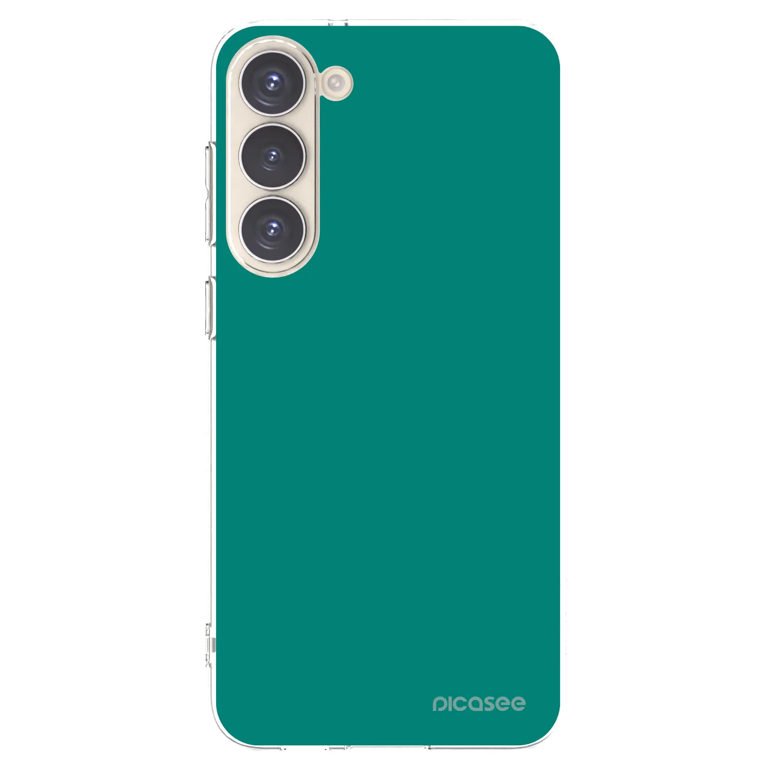 Picasee silikonový průhledný obal pro Samsung Galaxy S23+ 5G - Emerald Mist