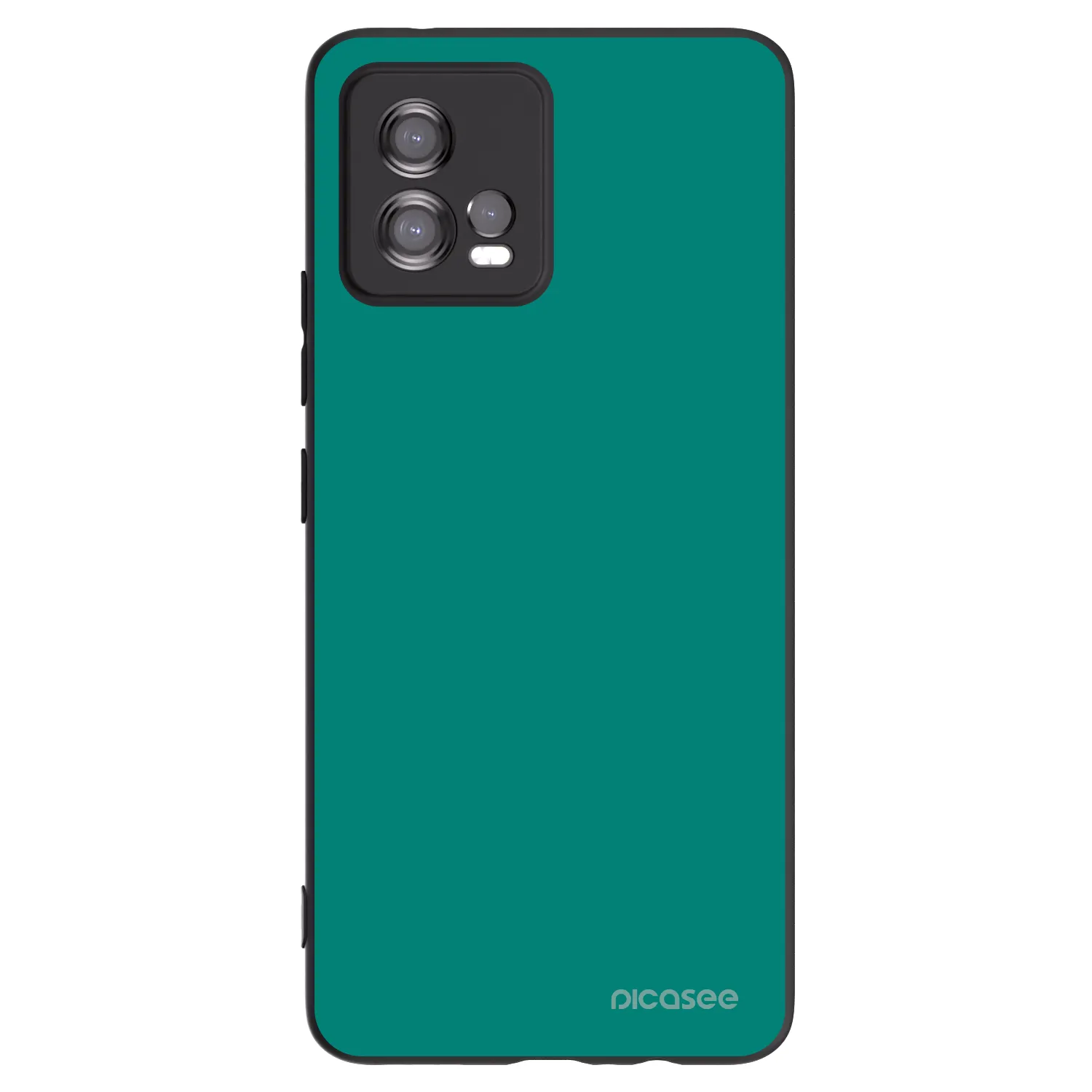 Picasee silikonový černý obal pro Motorola Moto G72 - Emerald Mist