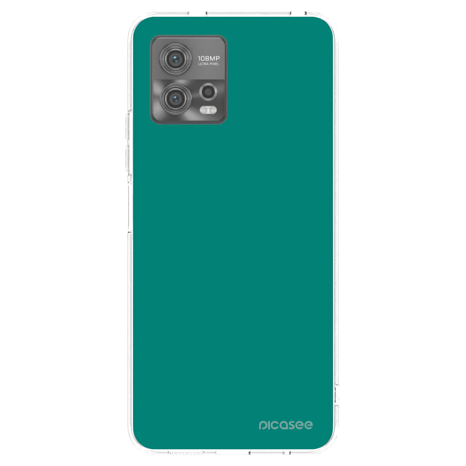 Picasee silikonový průhledný obal pro Motorola Moto G72 - Emerald Mist