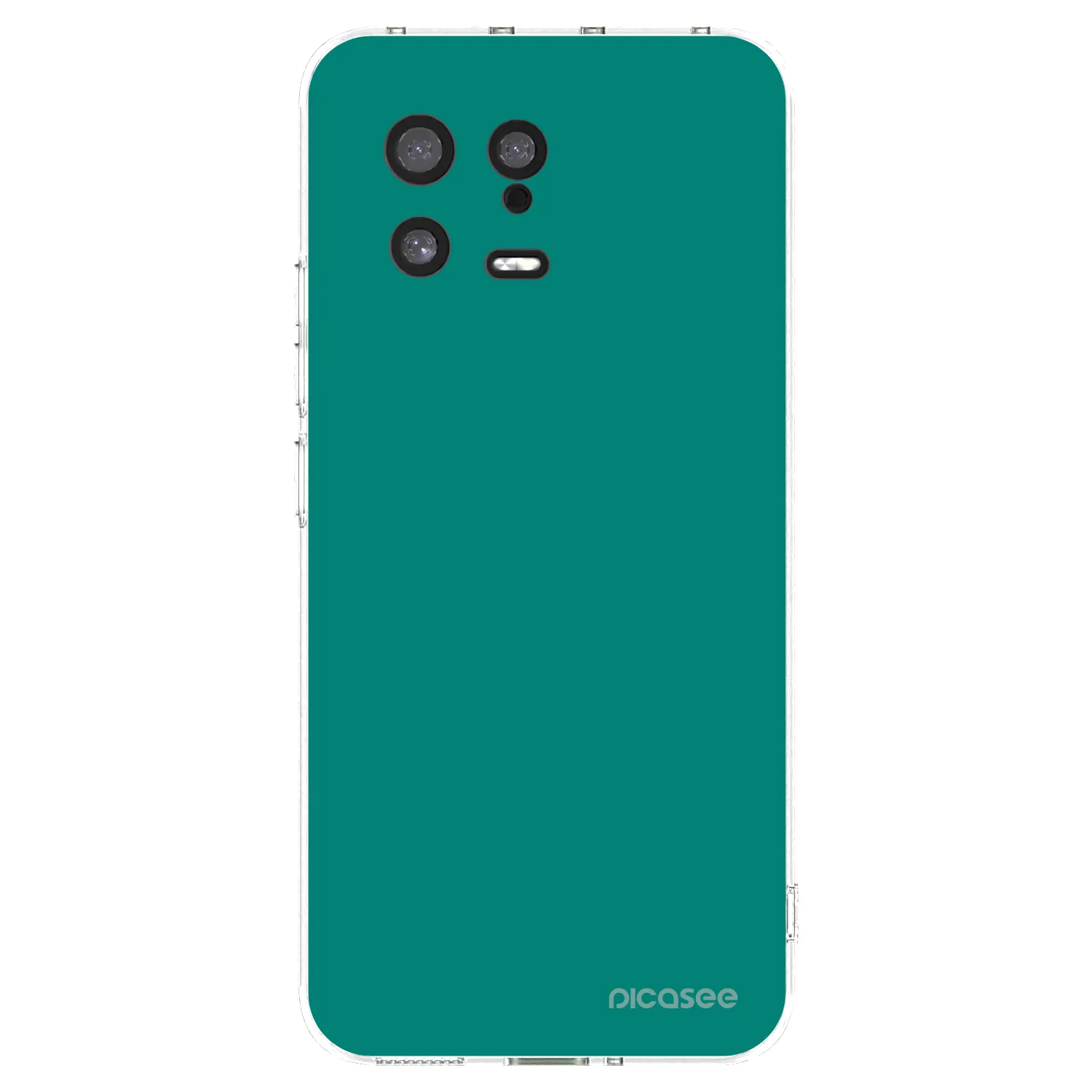 Picasee silikonový průhledný obal pro Xiaomi 13 - Emerald Mist