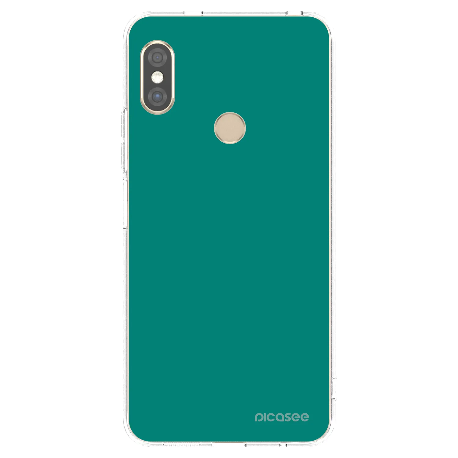 Picasee silikonový průhledný obal pro Xiaomi Redmi Note 5 Global - Emerald Mist