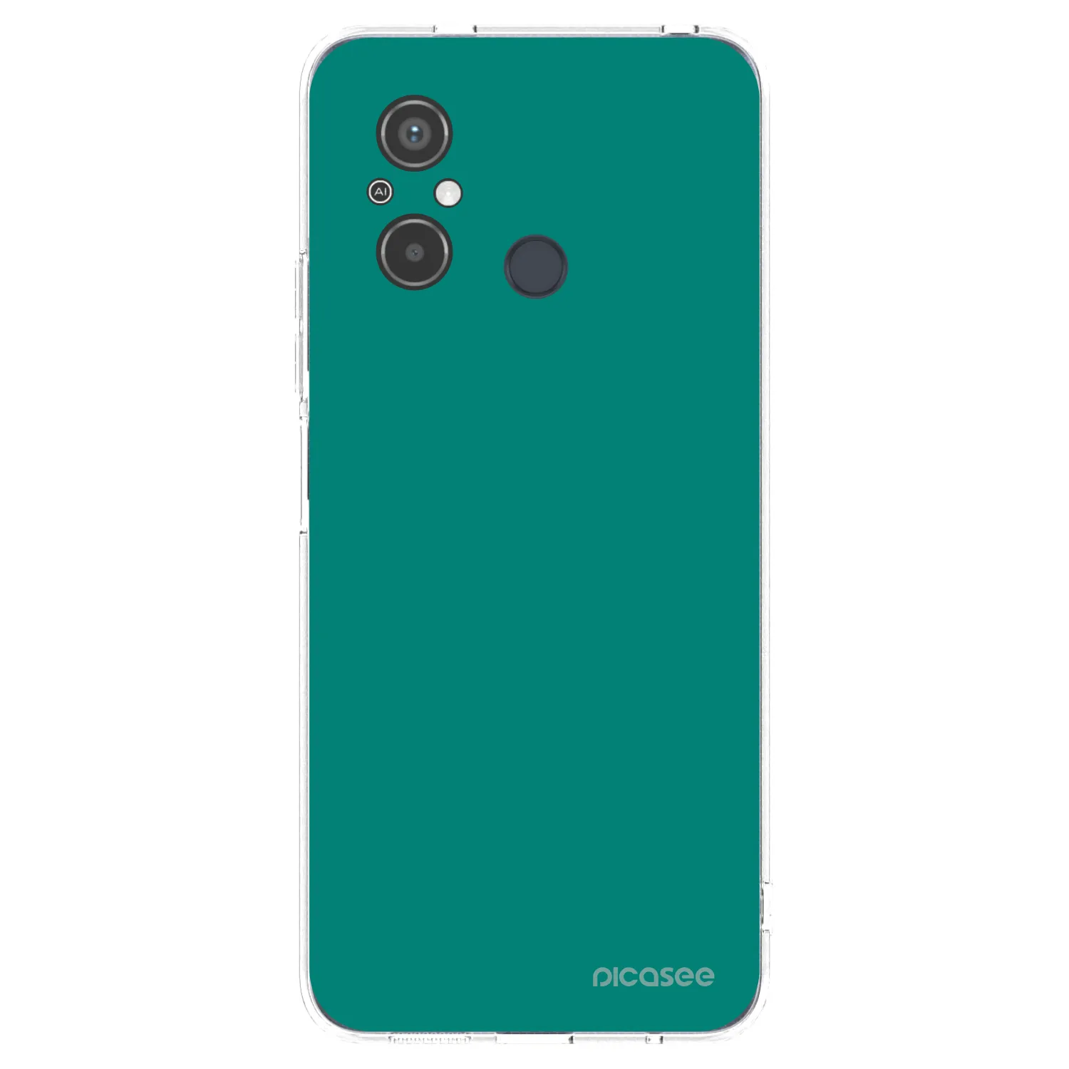 Picasee silikonový průhledný obal pro Xiaomi Redmi 12C - Emerald Mist