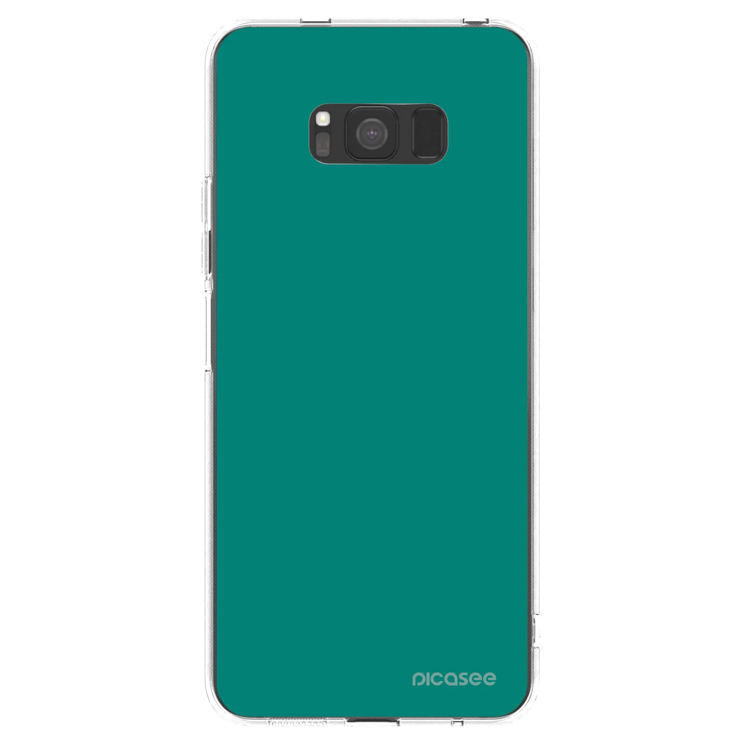 Picasee silikonový průhledný obal pro Samsung Galaxy S8 G950F - Emerald Mist