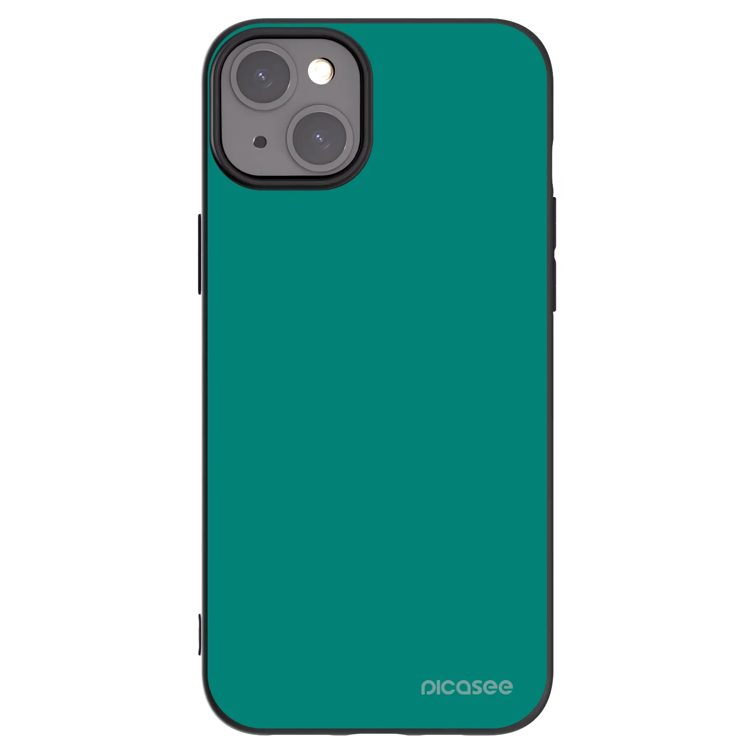 Picasee silikonový černý obal pro Apple iPhone 15 Plus - Emerald Mist