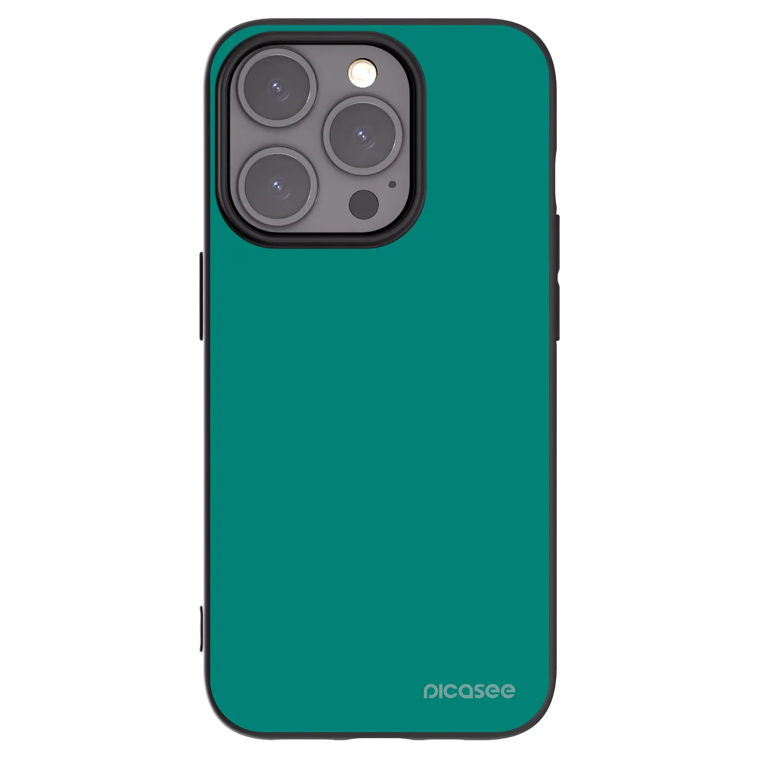 Picasee silikonový černý obal pro Apple iPhone 15 Pro - Emerald Mist