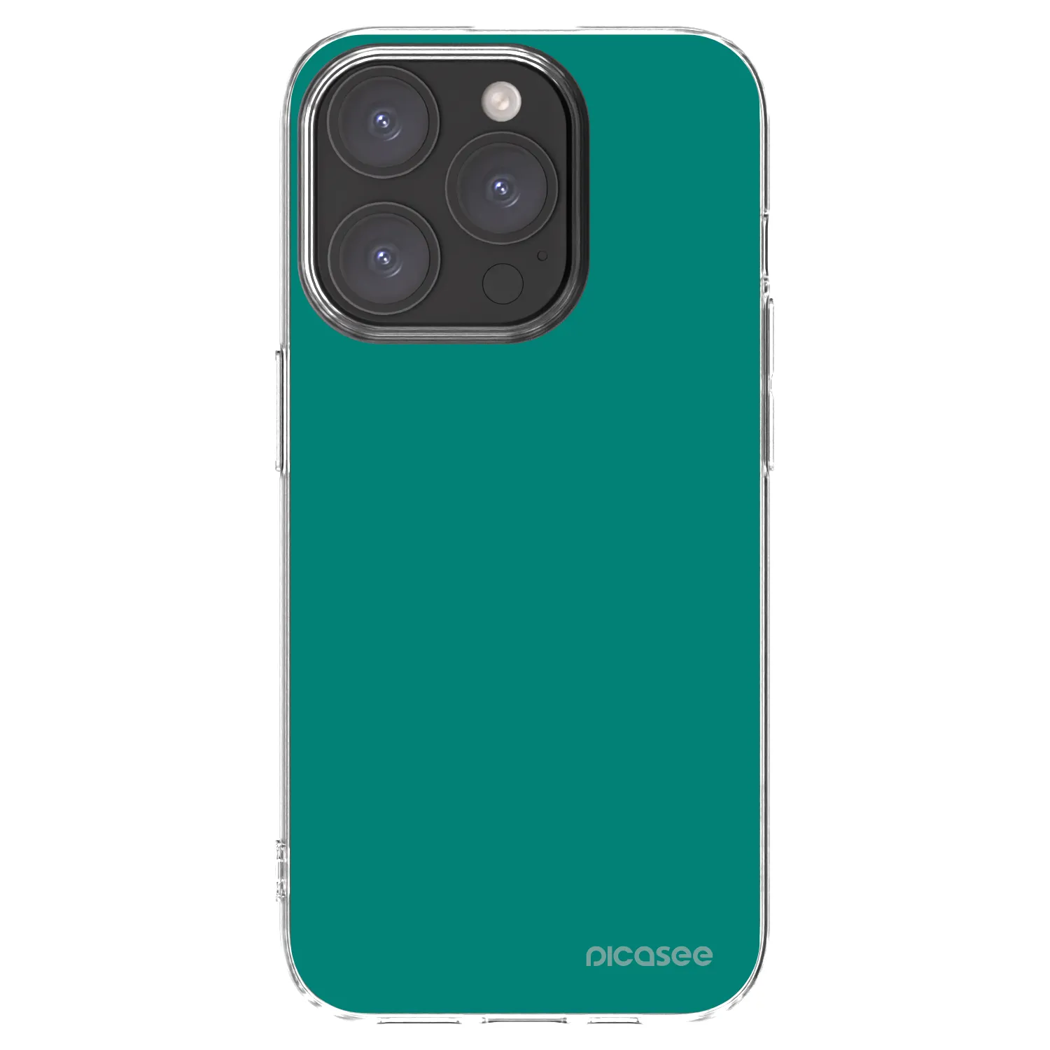 Picasee silikonový průhledný obal pro Apple iPhone 15 Pro - Emerald Mist