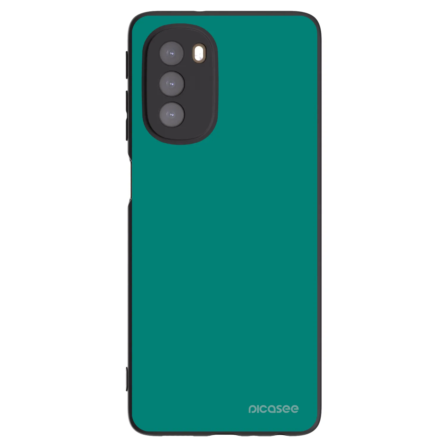 Picasee silikonový černý obal pro Motorola Moto G51 - Emerald Mist