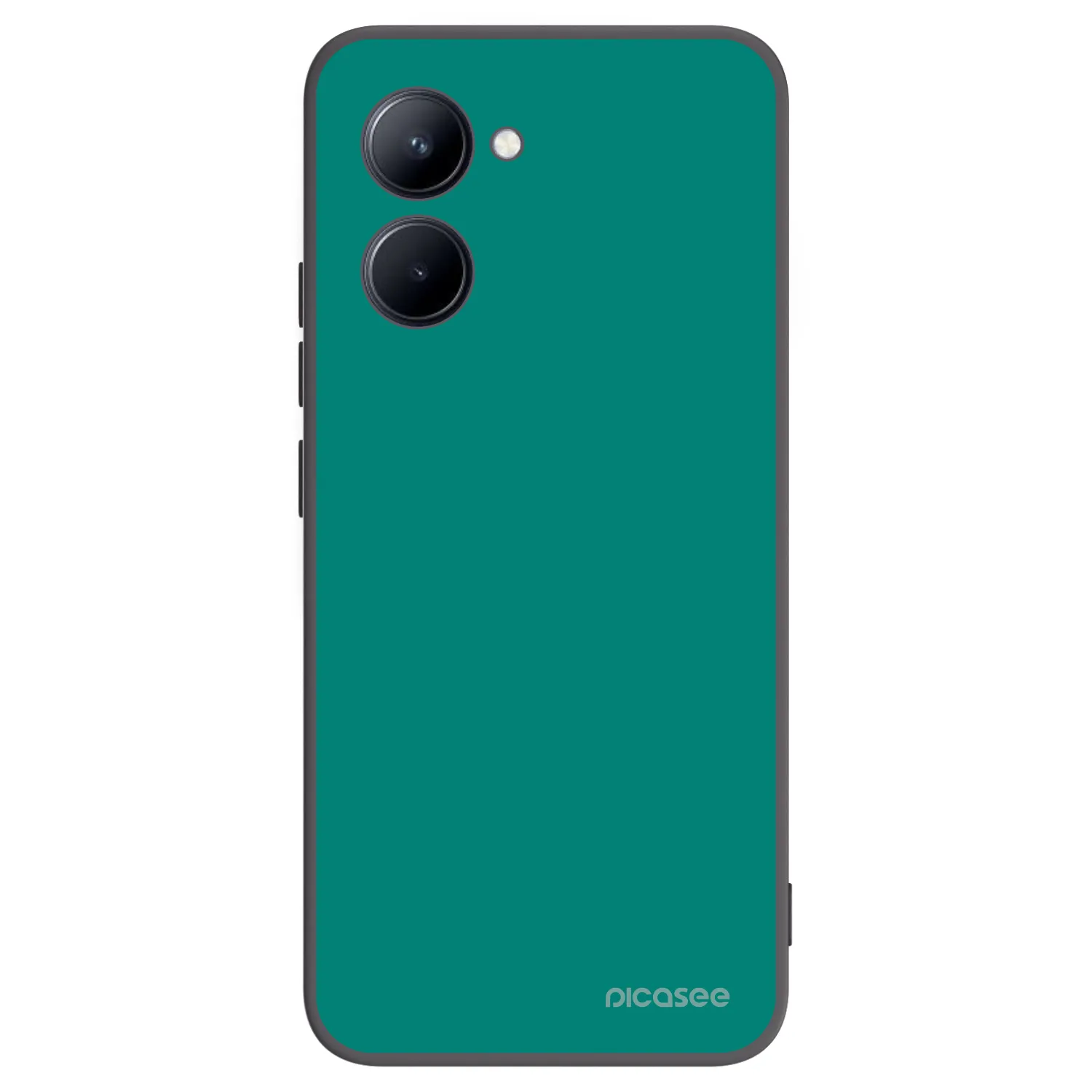 Picasee silikonový černý obal pro Realme C33 (2023) - Emerald Mist