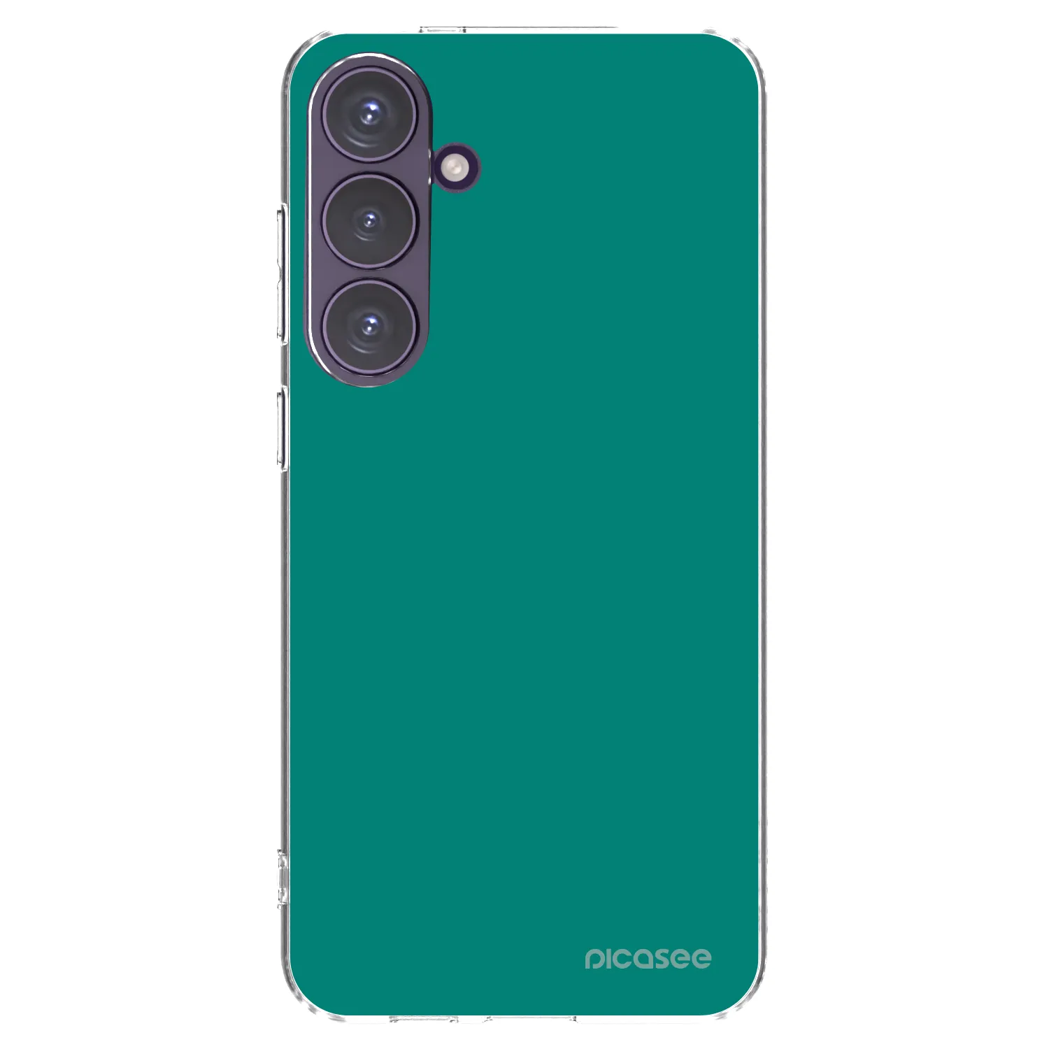 Picasee silikonový průhledný obal pro Samsung Galaxy S24+ S926B 5G - Emerald Mist