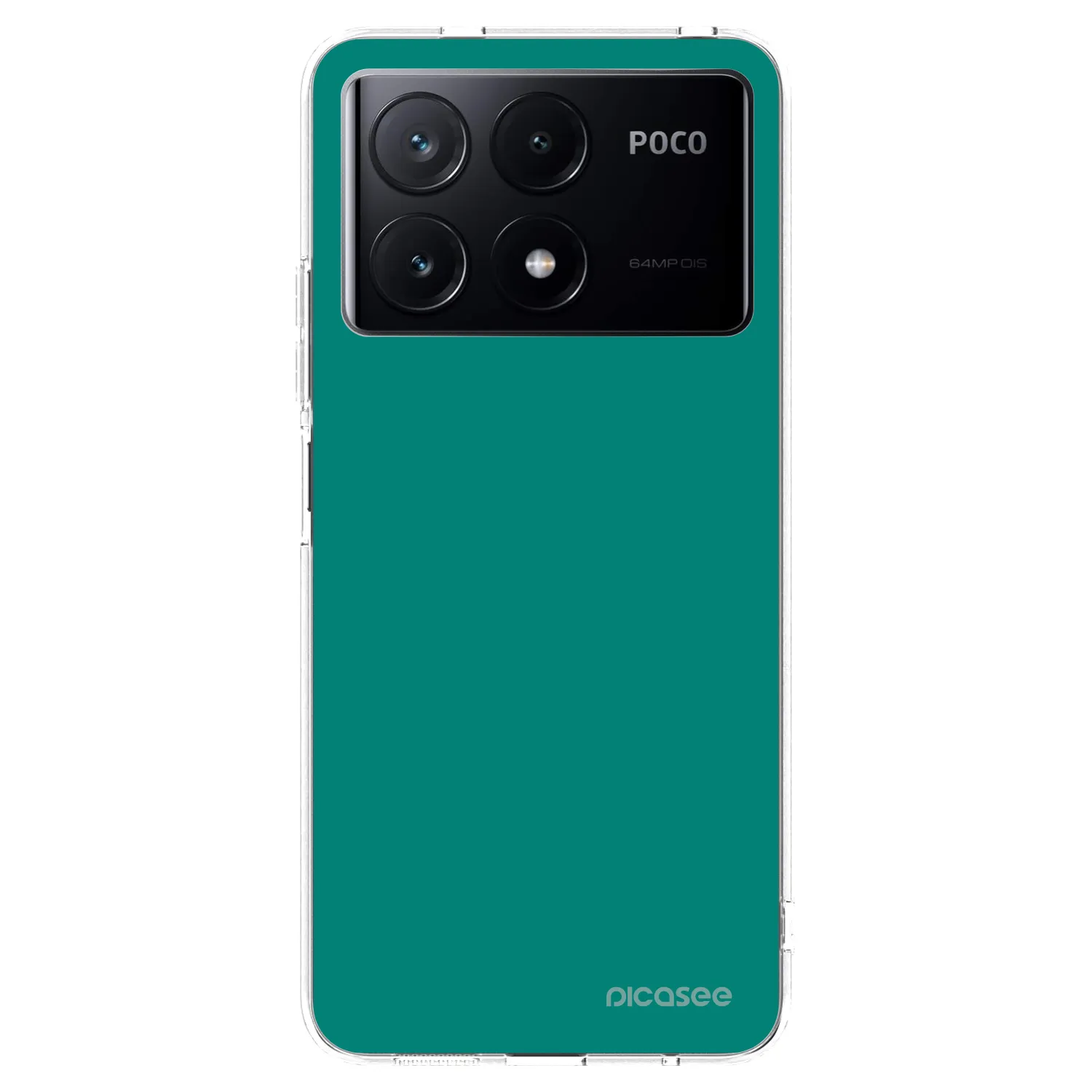 Picasee silikonový průhledný obal pro Xiaomi Poco X6 Pro - Emerald Mist