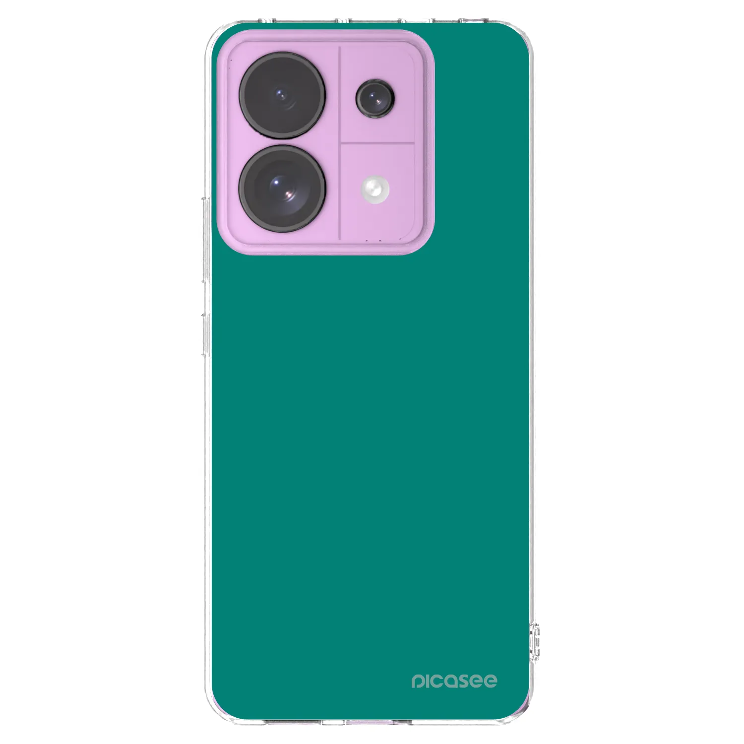 Picasee silikonový průhledný obal pro Xiaomi Redmi Note 13 Pro 5G - Emerald Mist