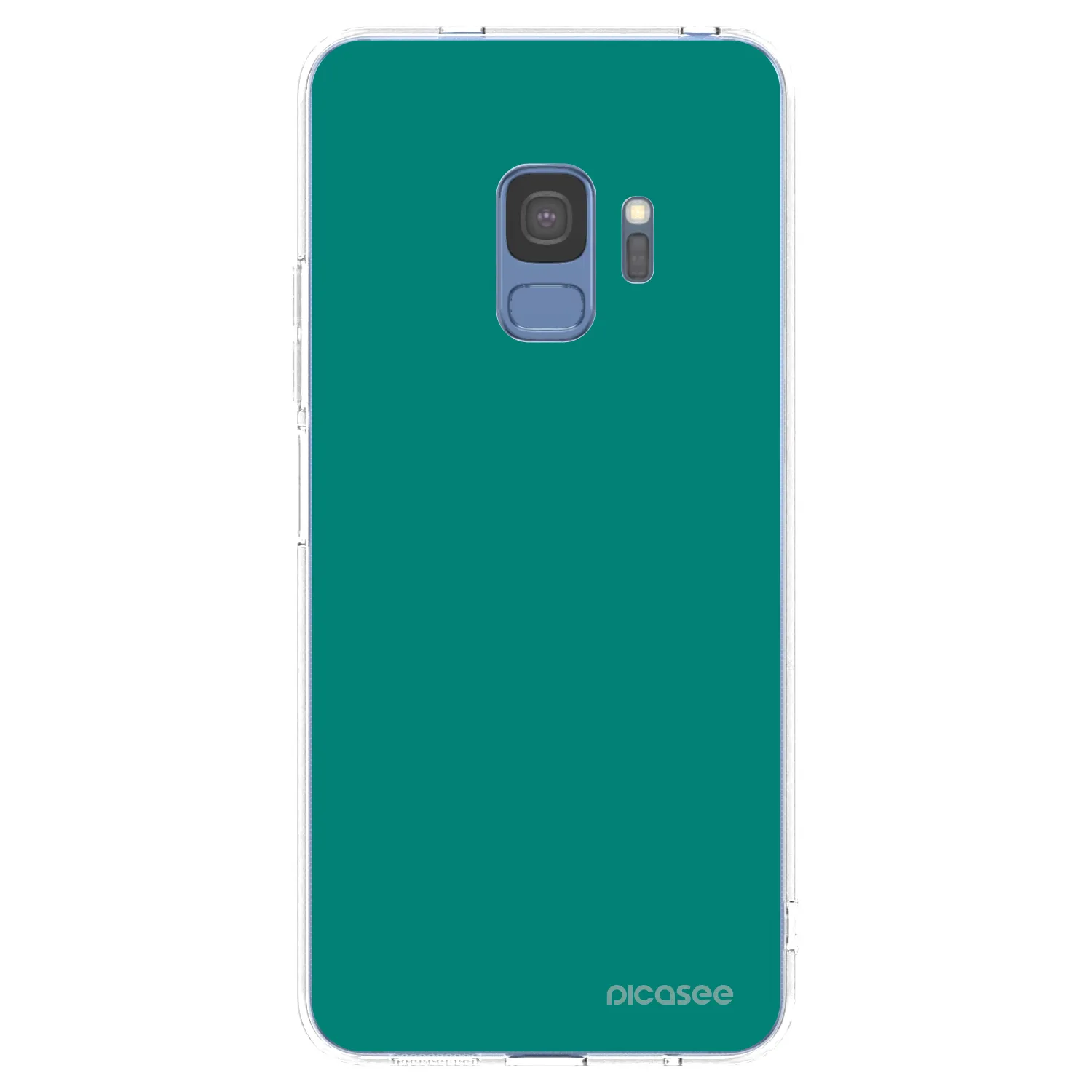 Picasee silikonový průhledný obal pro Samsung Galaxy S9 G960F - Emerald Mist
